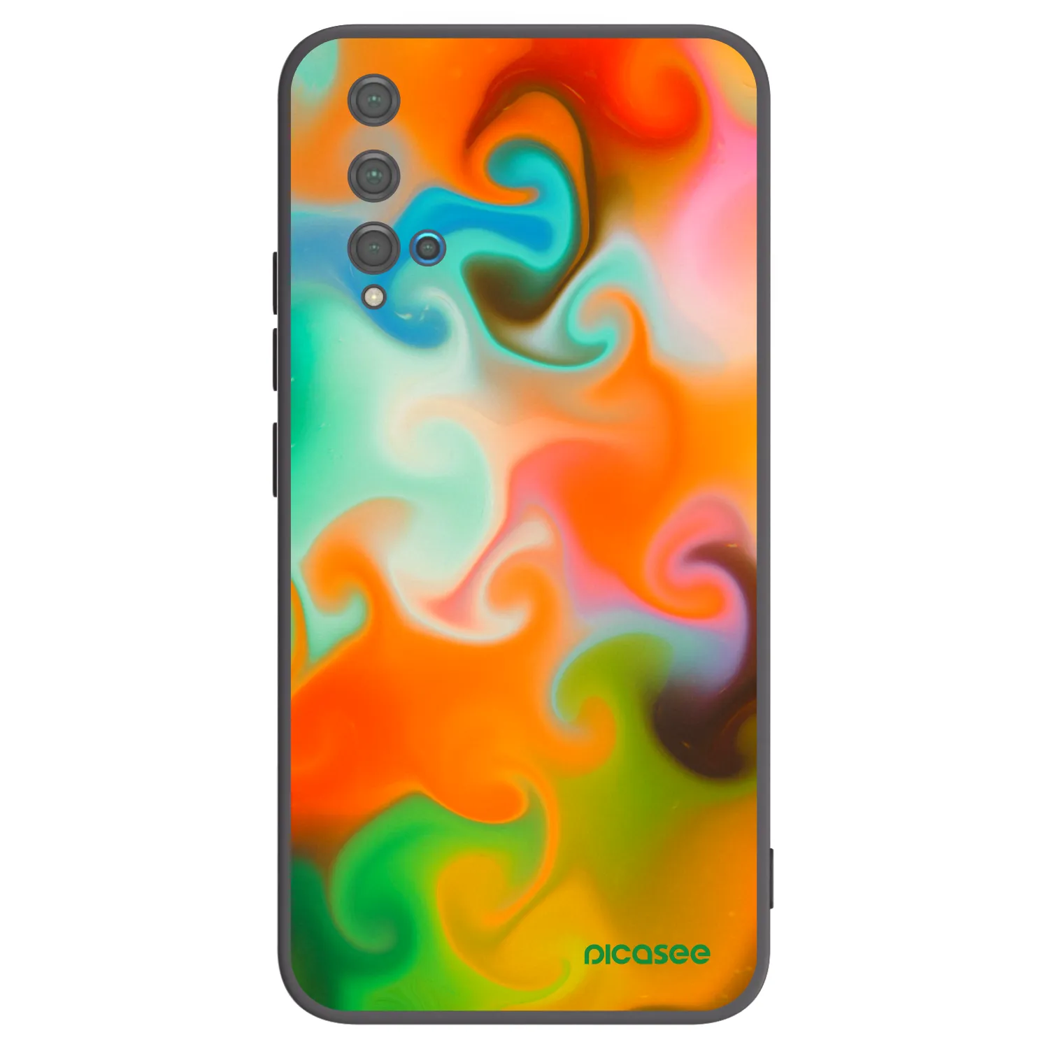 Picasee silikonový černý obal pro Huawei Nova 5T - Juice