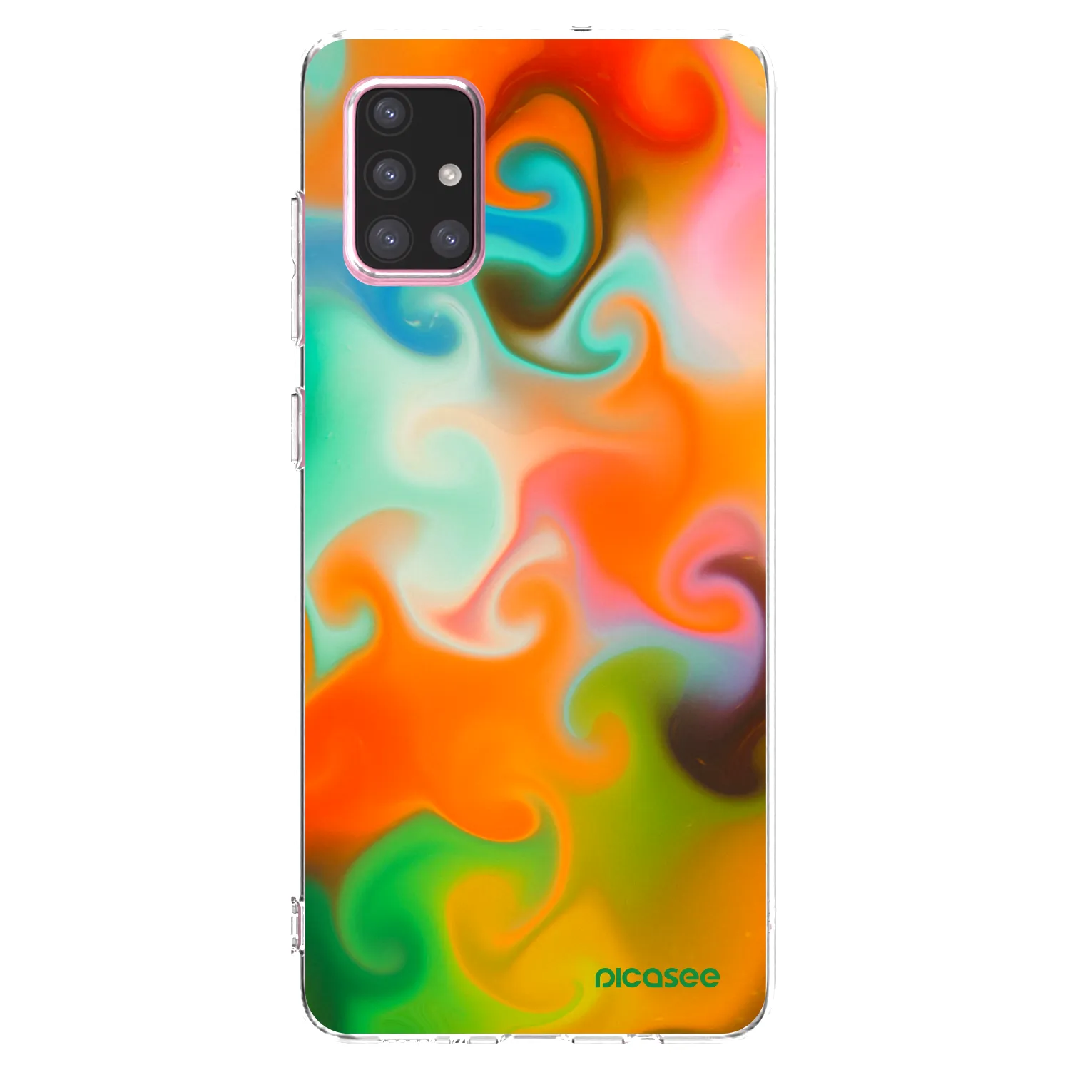 Picasee silikonový průhledný obal pro Samsung Galaxy A71 A715F - Juice