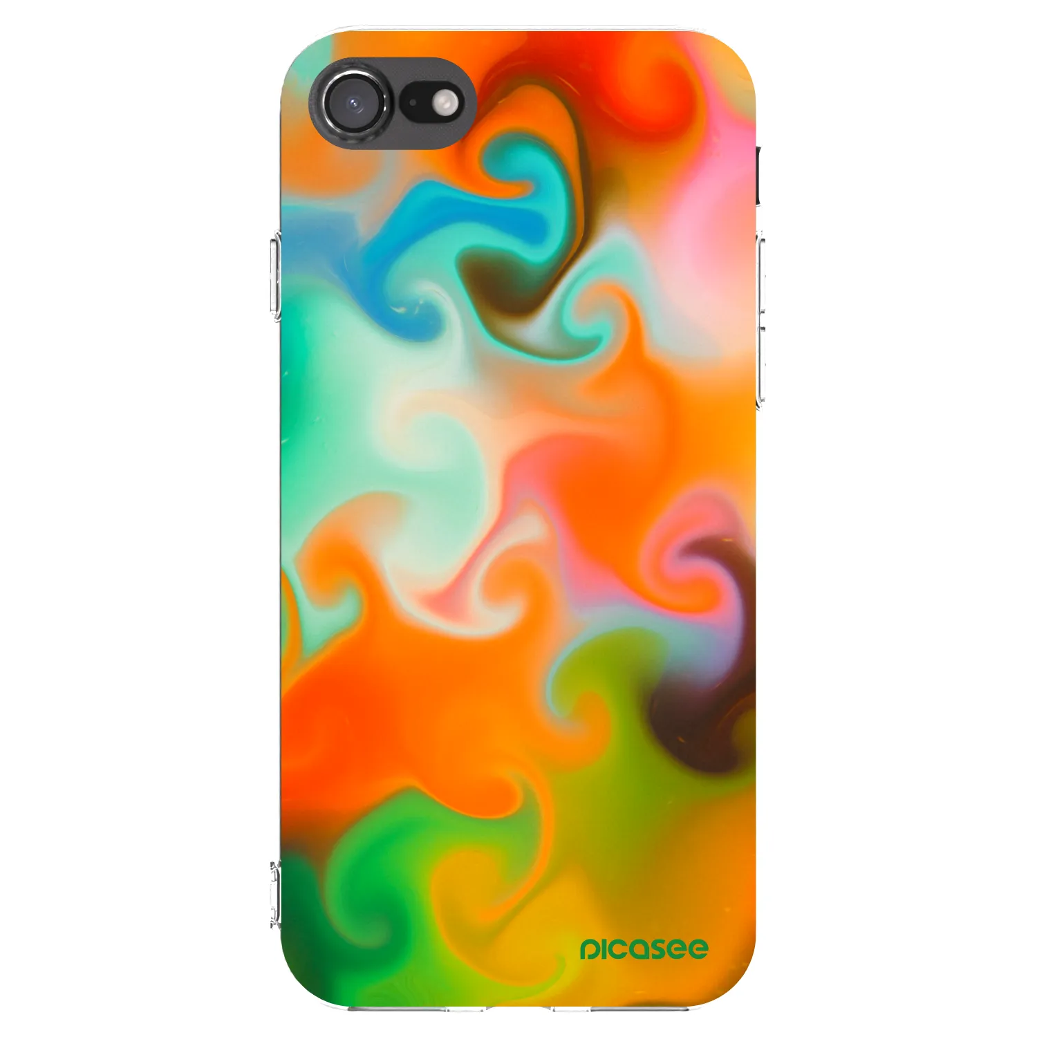 Picasee silikonový průhledný obal pro Apple iPhone SE 2020 - Juice