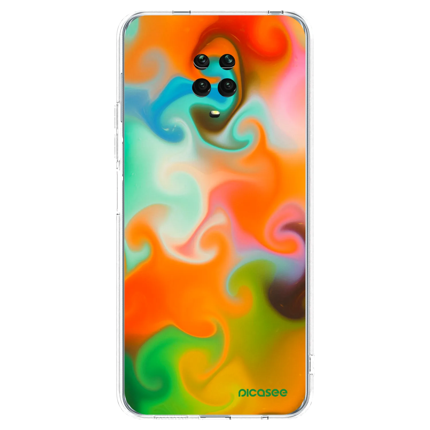 Picasee silikonový průhledný obal pro Xiaomi Redmi Note 9 Pro - Juice