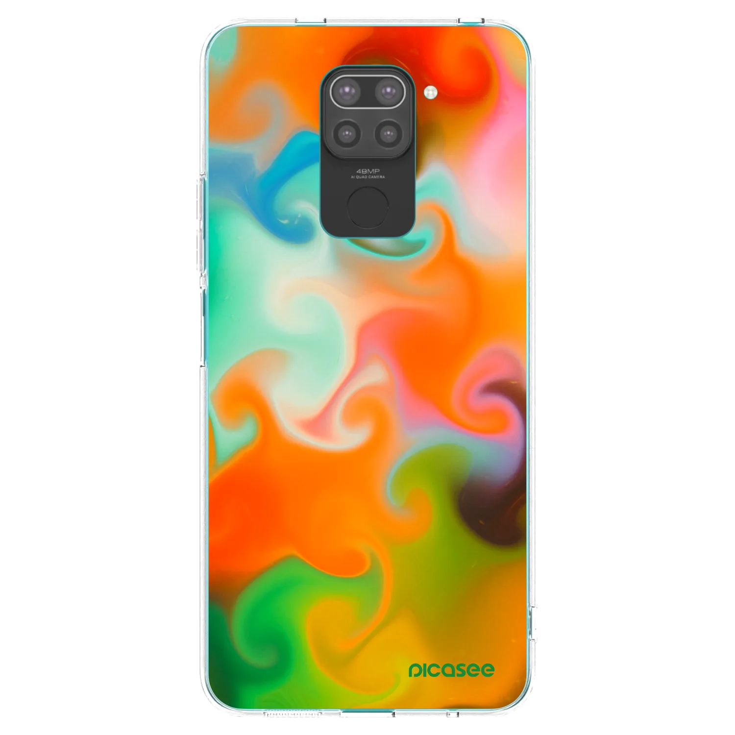 Picasee silikonový černý obal pro Xiaomi Redmi Note 9 - Juice
