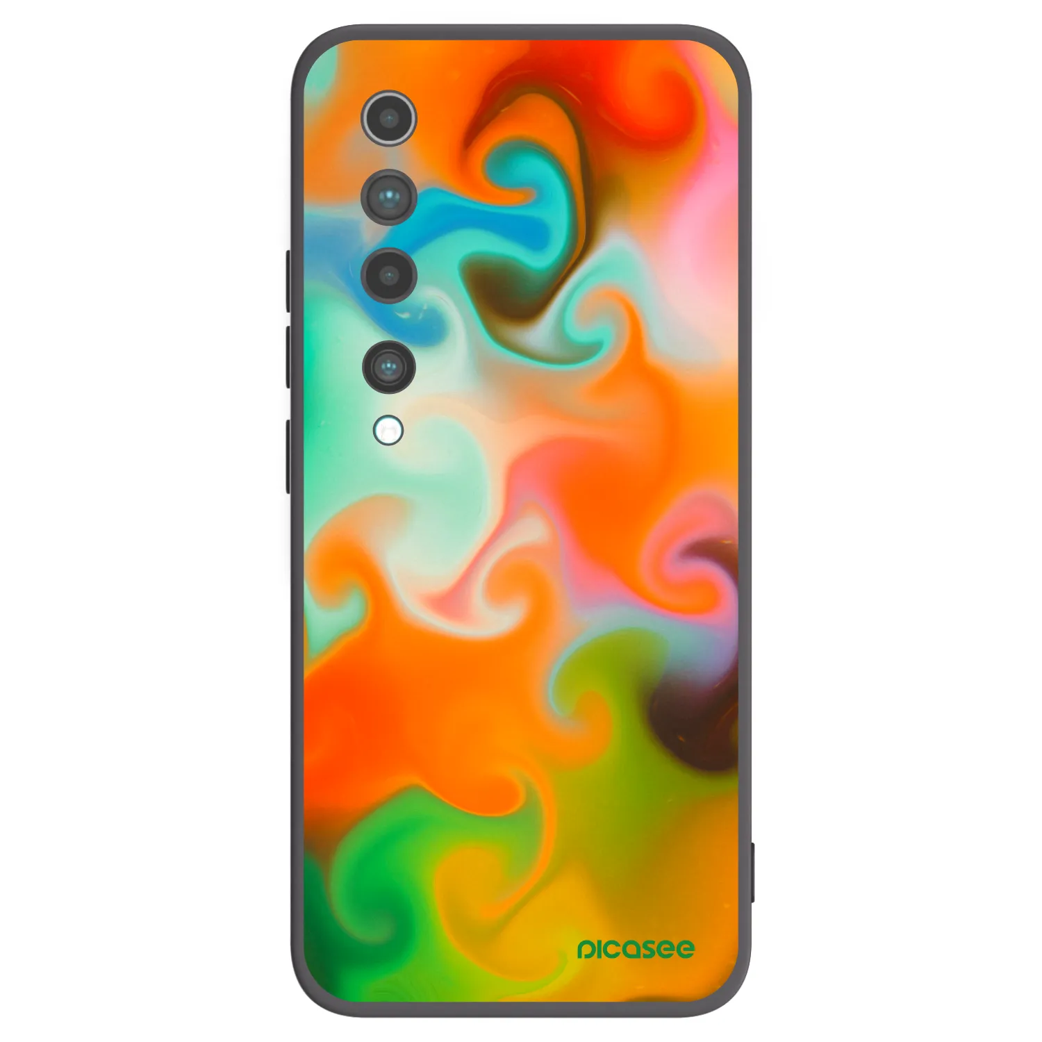 Picasee silikonový černý obal pro Xiaomi Mi 10 - Juice