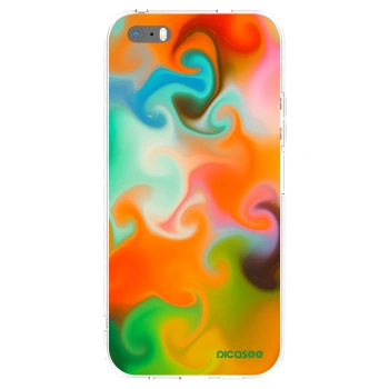 Picasee silikonový průhledný obal pro Apple iPhone 5/5S/SE - Juice