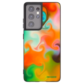 Picasee silikonový černý obal pro Samsung Galaxy S21 Ultra 5G G998B - Juice