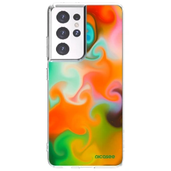 Picasee silikonový průhledný obal pro Samsung Galaxy S21 Ultra 5G G998B - Juice
