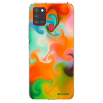 Picasee silikonový průhledný obal pro Samsung Galaxy A21s - Juice
