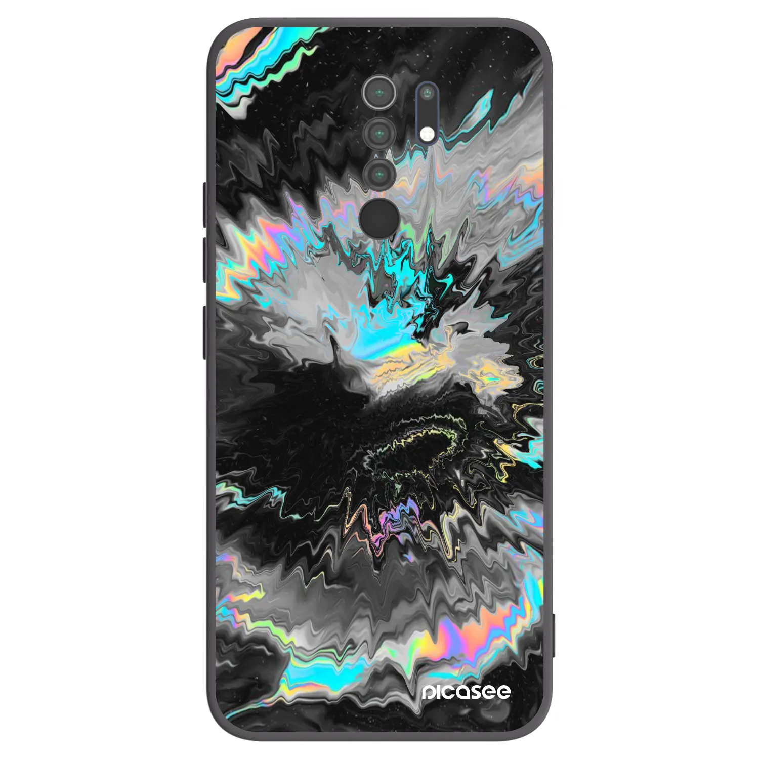 Picasee silikonový černý obal pro Xiaomi Redmi 9 - Magnetic