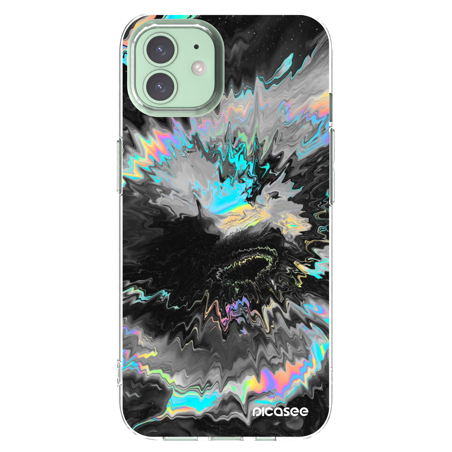 Picasee silikonový průhledný obal pro Apple iPhone 12 - Magnetic