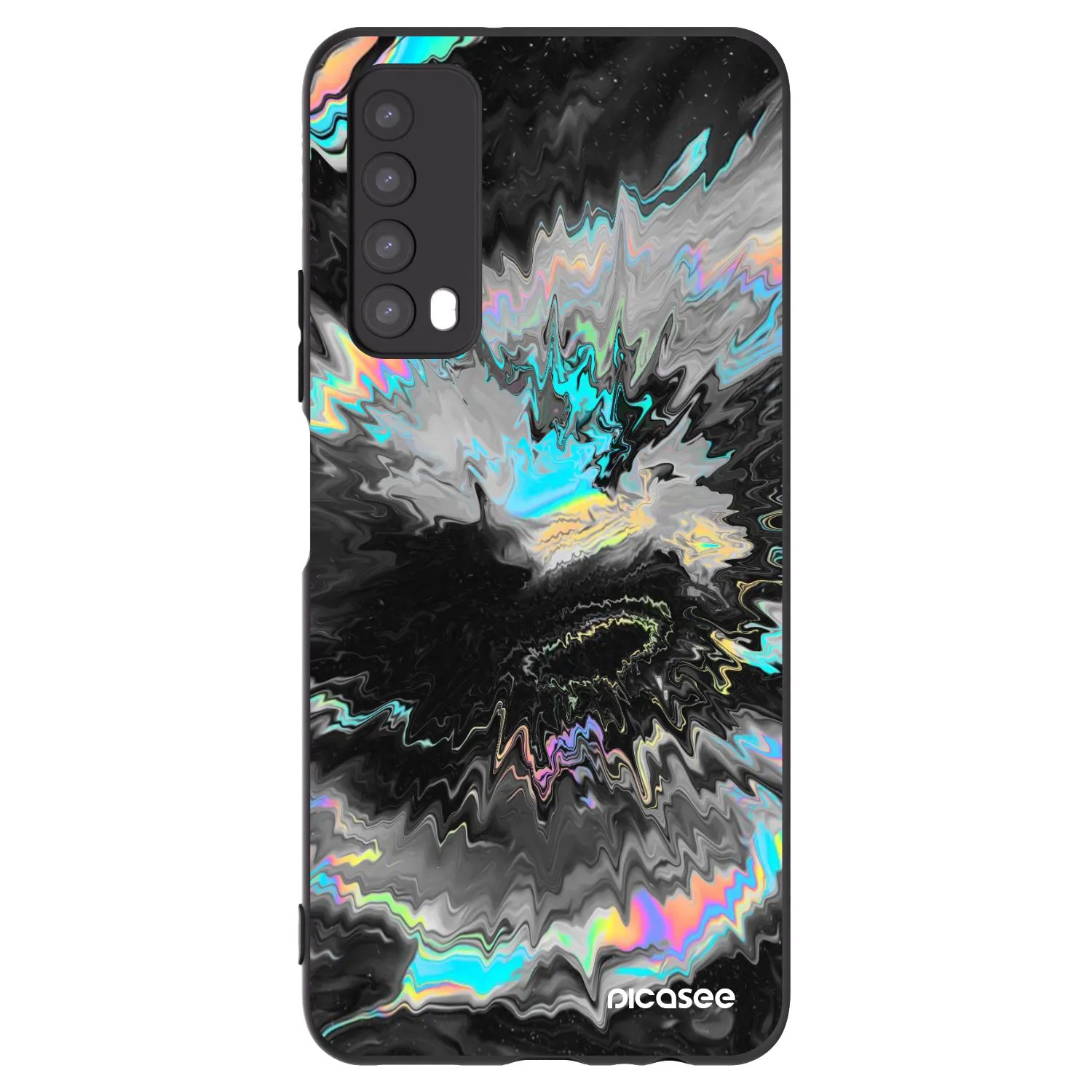 Picasee silikonový černý obal pro Huawei P Smart 2021 - Magnetic