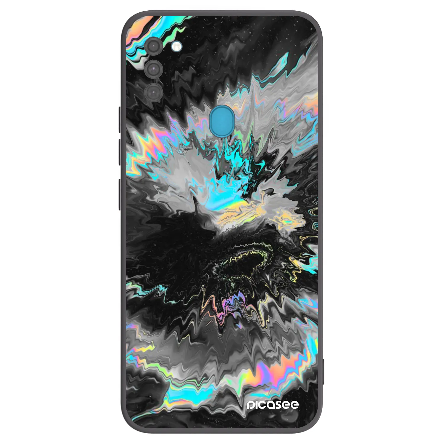 Picasee silikonový černý obal pro Samsung Galaxy M11 - Magnetic