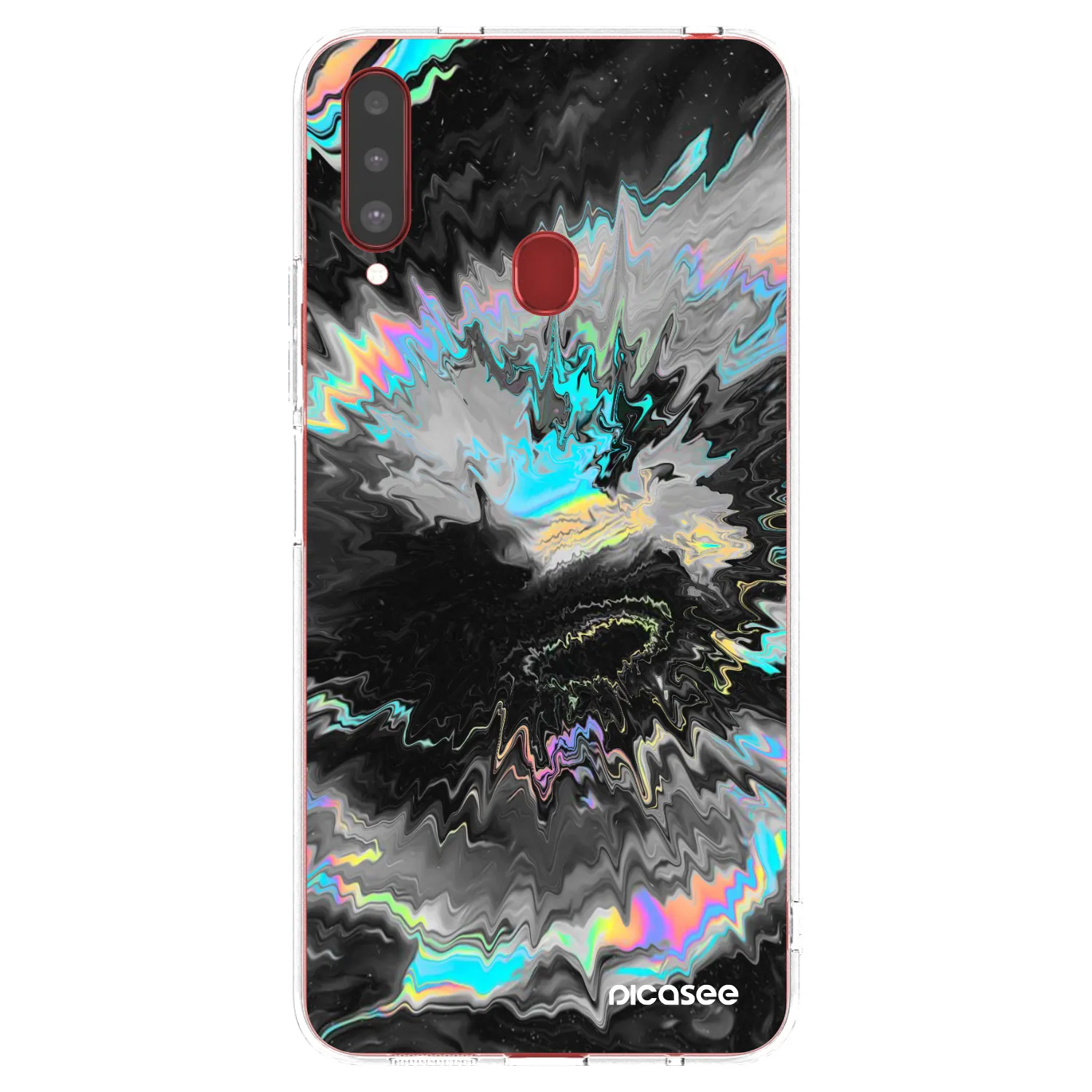 Picasee silikonový průhledný obal pro Samsung Galaxy A20s - Magnetic
