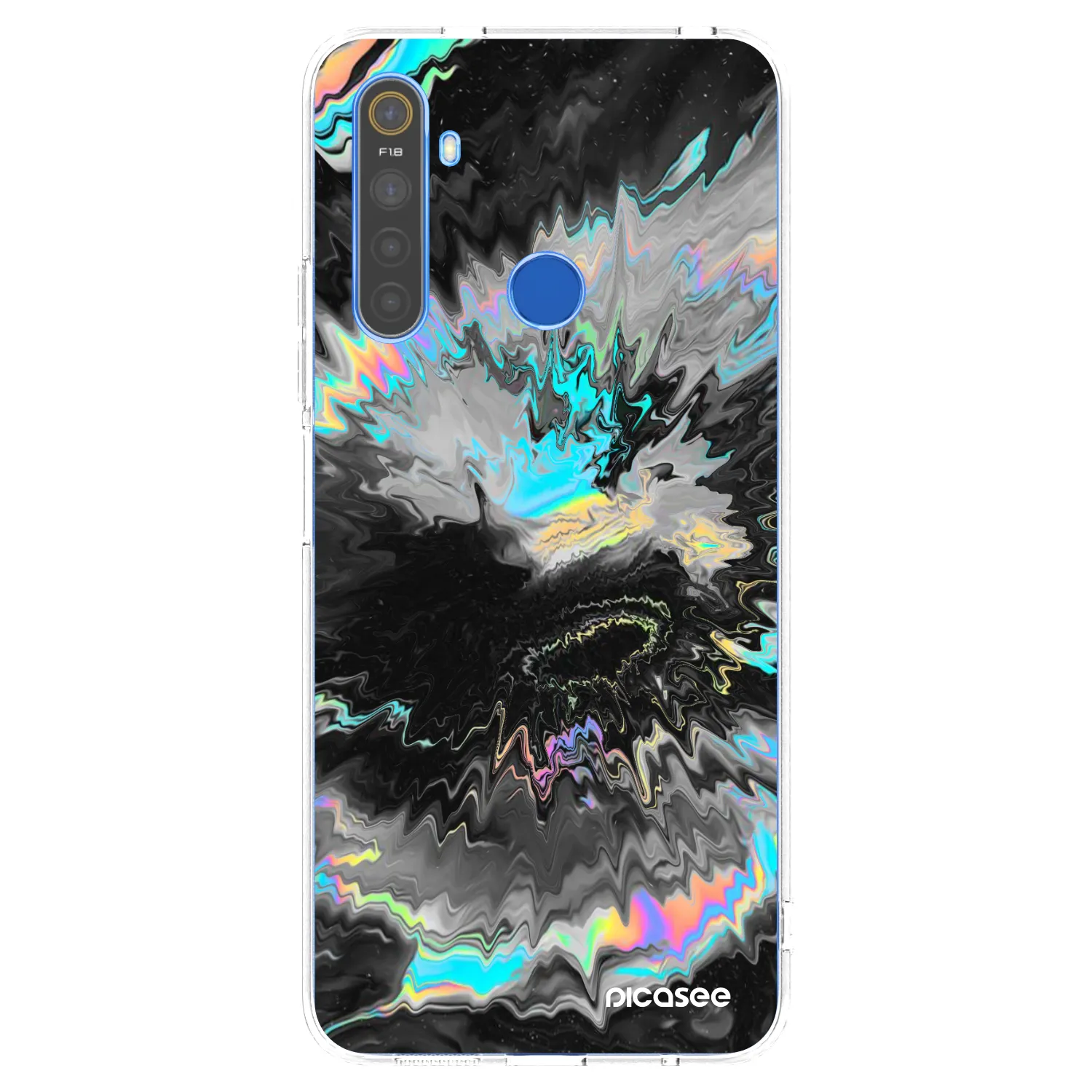 Picasee silikonový průhledný obal pro Realme 5 - Magnetic