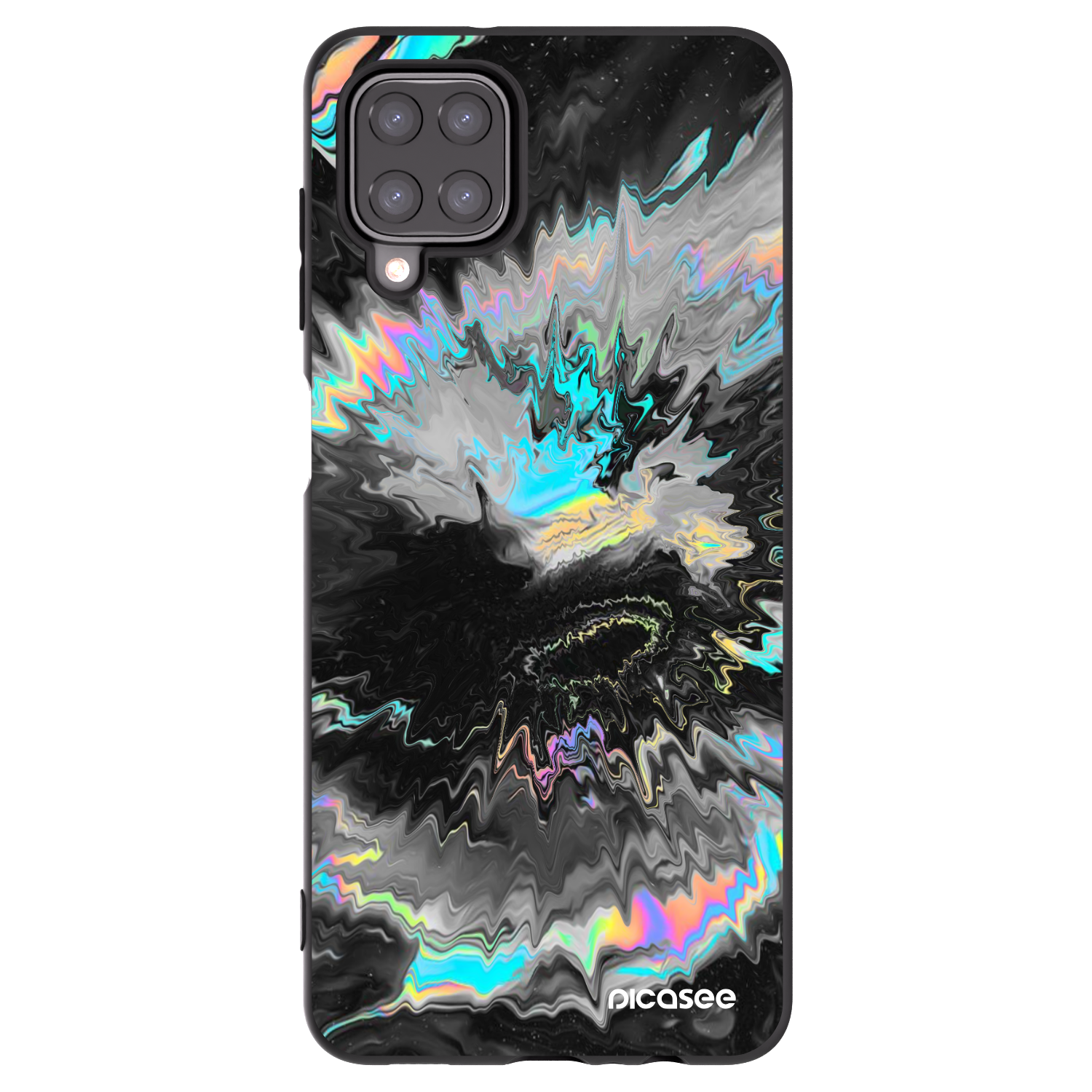 Picasee silikonový černý obal pro Samsung Galaxy A12 A125F - Magnetic