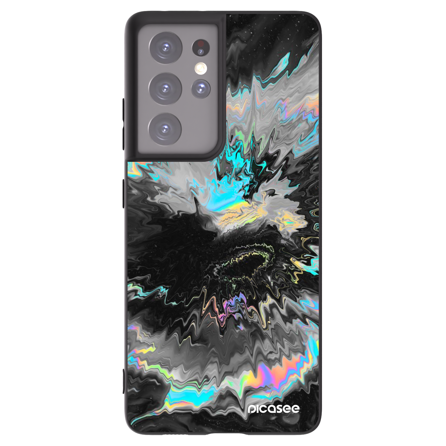Picasee silikonový černý obal pro Samsung Galaxy S21 Ultra 5G G998B - Magnetic