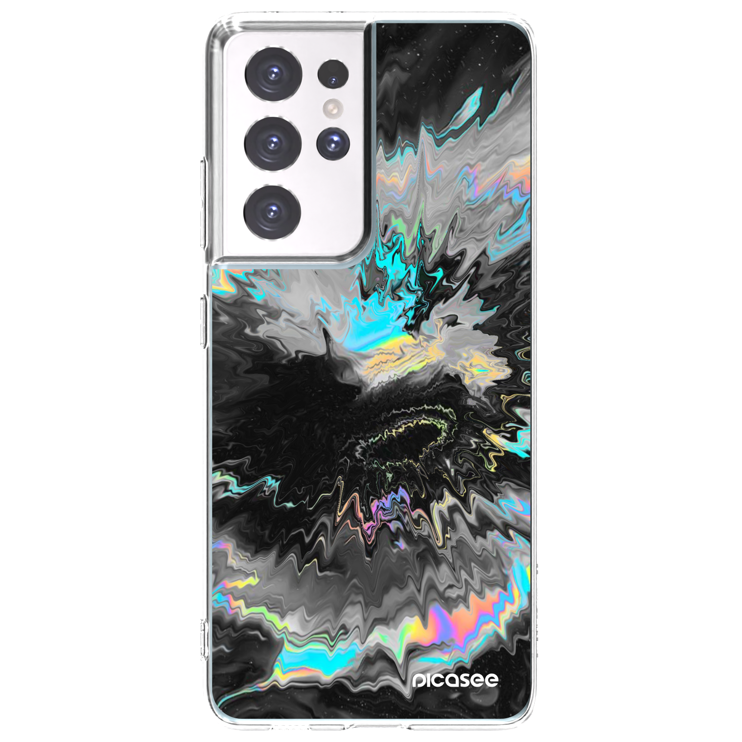Picasee silikonový průhledný obal pro Samsung Galaxy S21 Ultra 5G G998B - Magnetic
