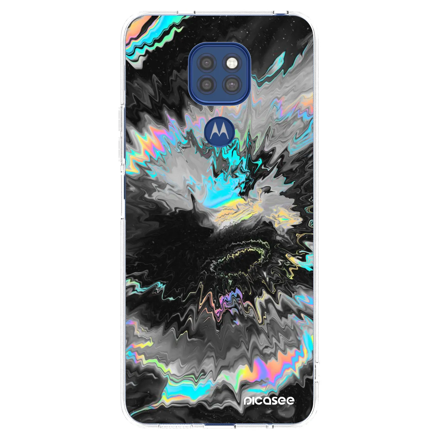 Picasee silikonový průhledný obal pro Motorola Moto G9 Play - Magnetic