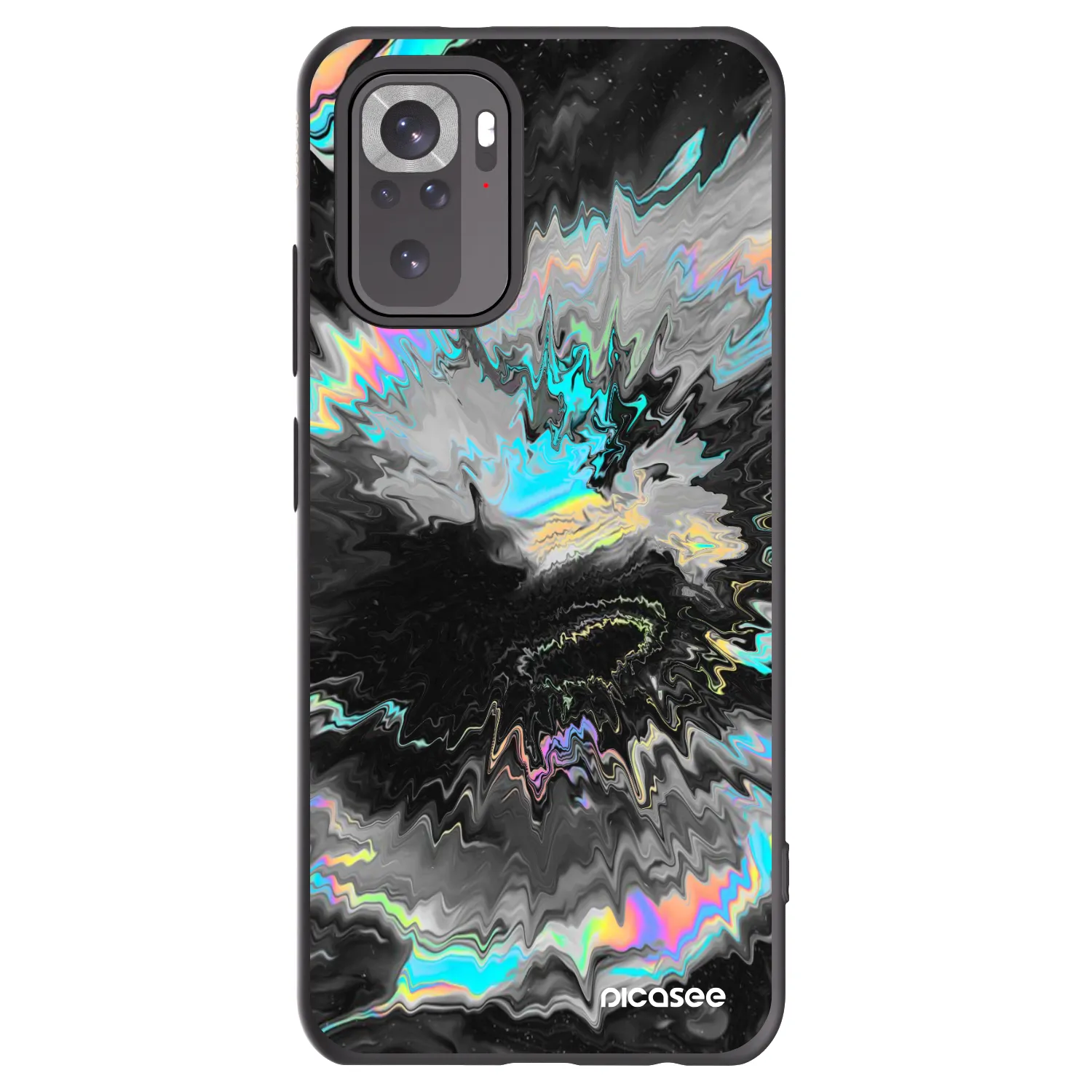 Picasee silikonový černý obal pro Xiaomi Redmi Note 10 - Magnetic