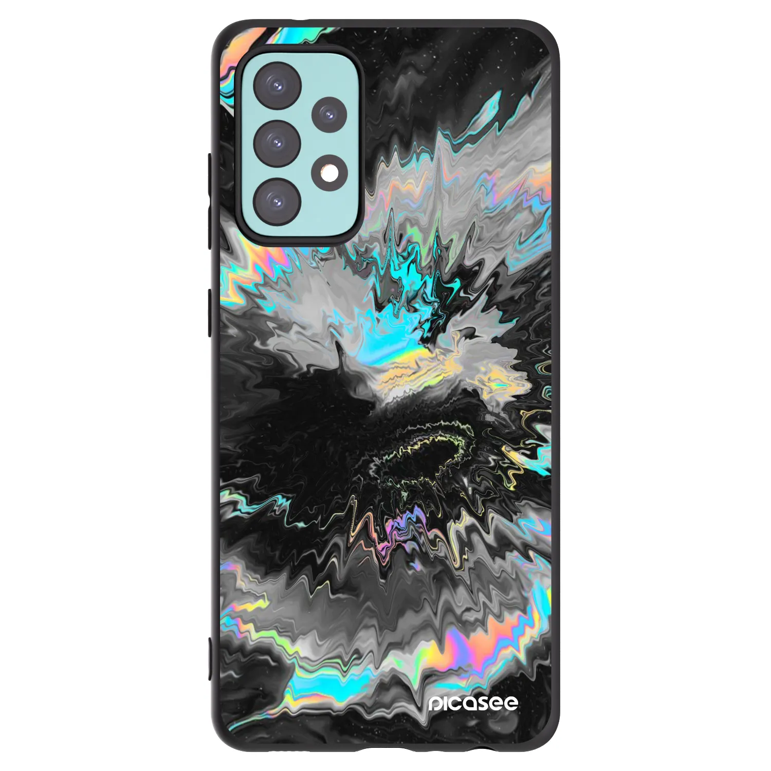 Picasee silikonový černý obal pro Samsung Galaxy A72 A725F - Magnetic