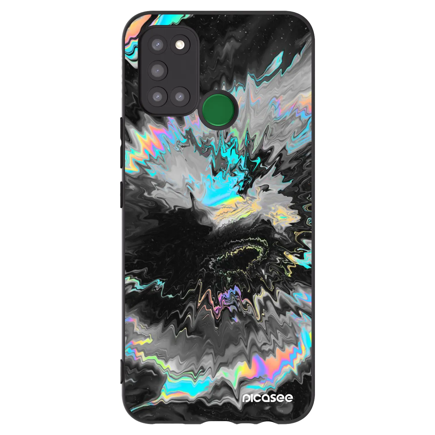 Picasee silikonový černý obal pro Realme 7i - Magnetic