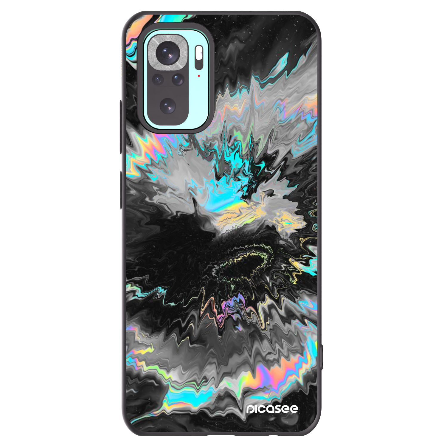 Picasee silikonový černý obal pro Xiaomi Redmi Note 10 Pro - Magnetic