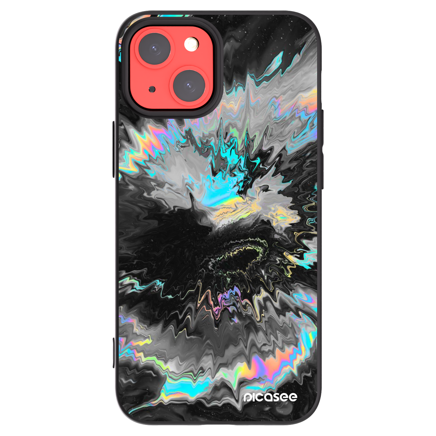 Picasee silikonový černý obal pro Apple iPhone 13 mini - Magnetic