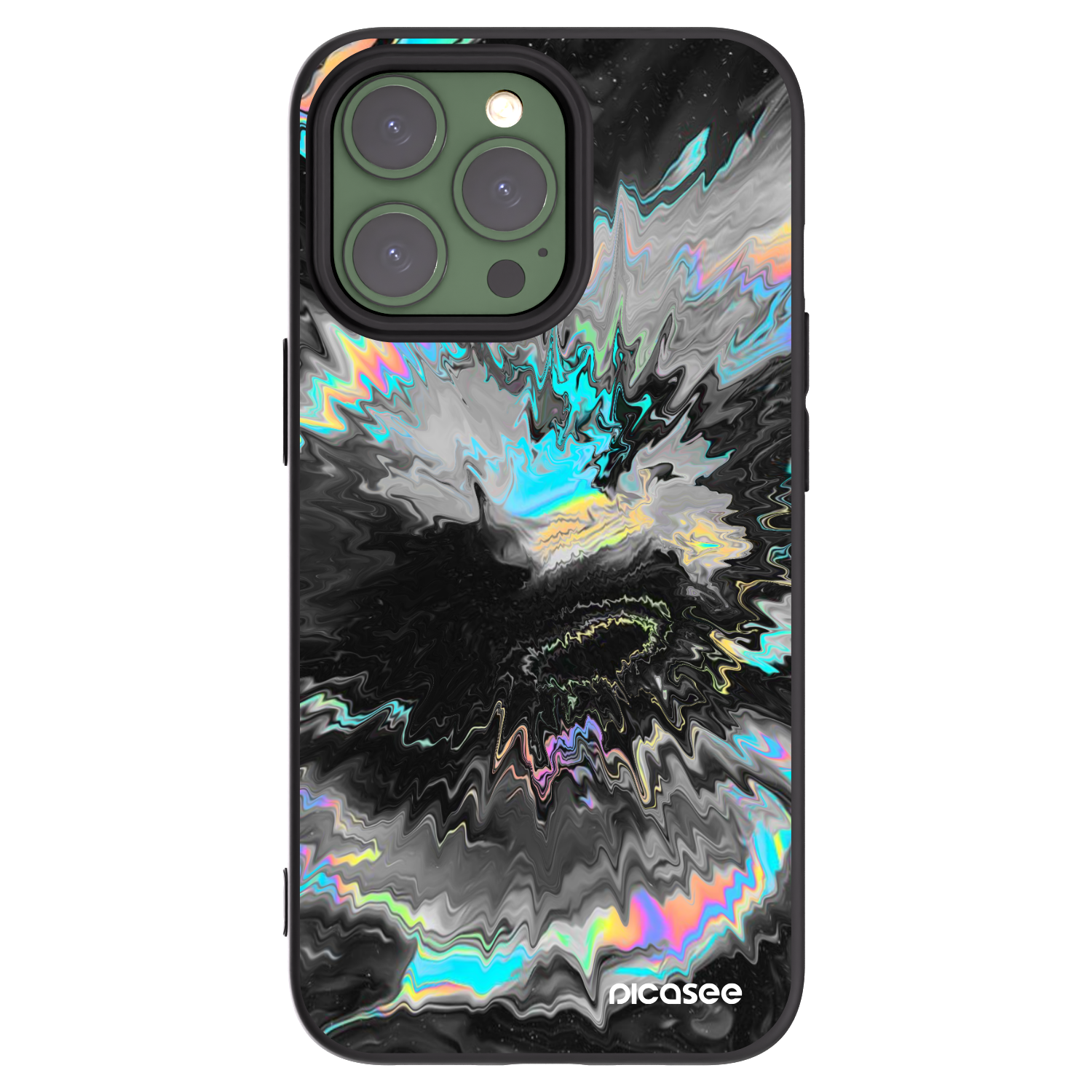 Picasee silikonový černý obal pro Apple iPhone 13 Pro - Magnetic