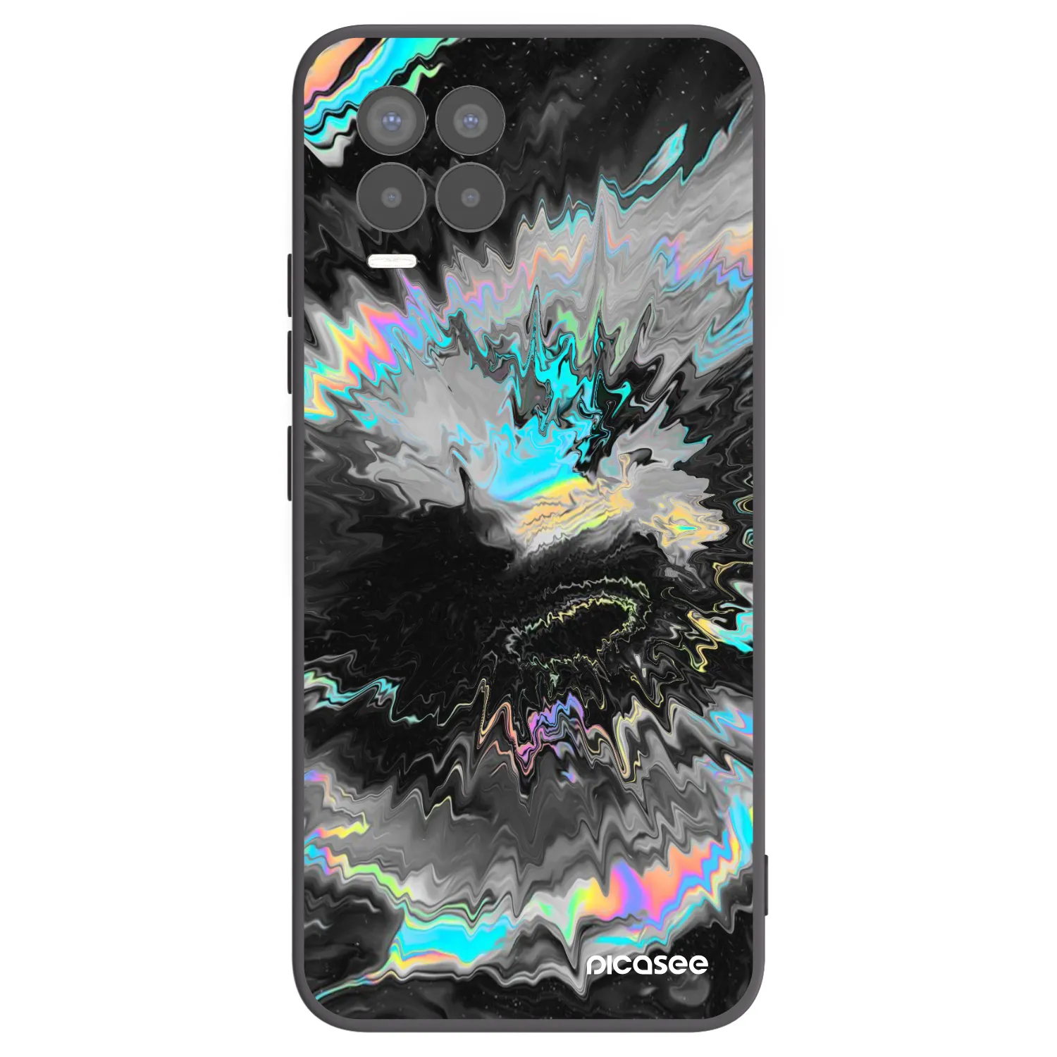 Picasee silikonový černý obal pro Realme 8 Pro - Magnetic