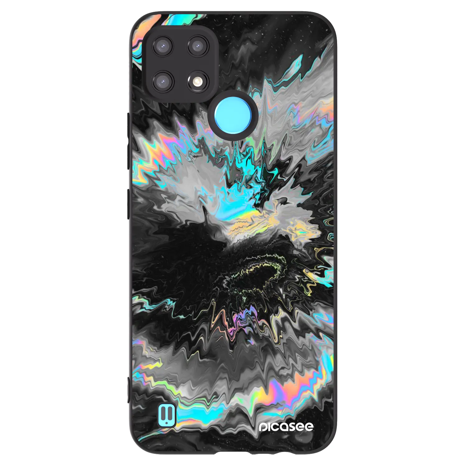 Picasee silikonový černý obal pro Realme C21 - Magnetic