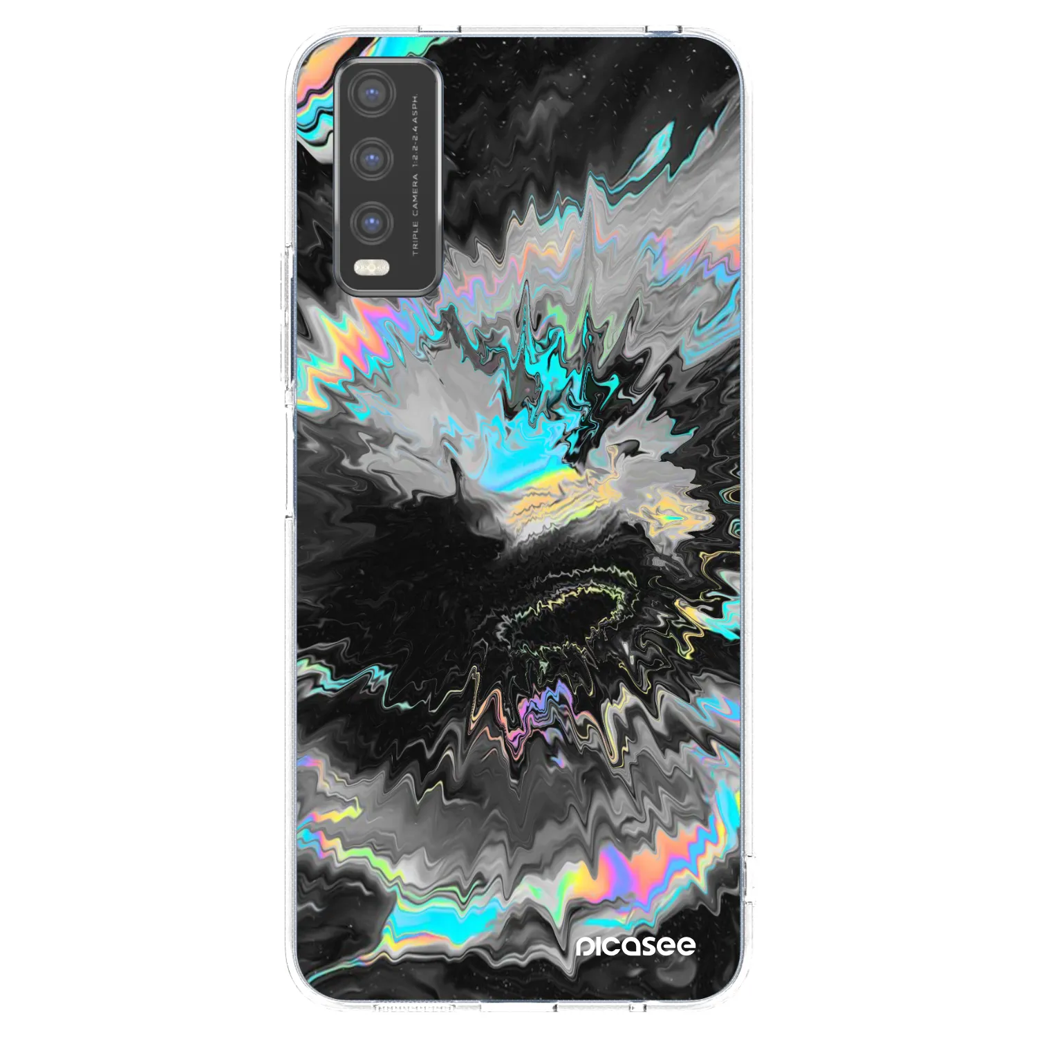 Picasee silikonový průhledný obal pro Vivo Y20s - Magnetic
