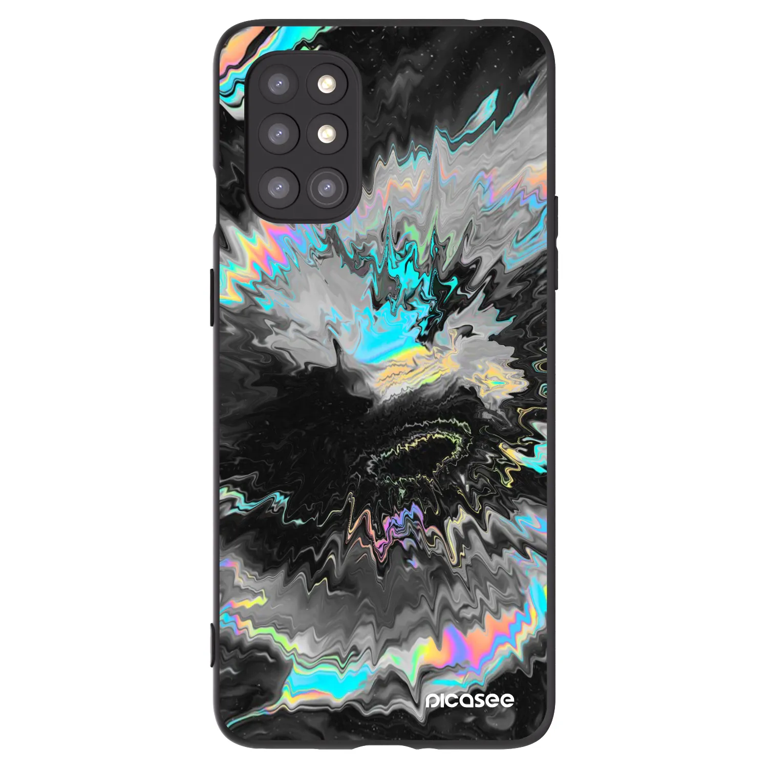 Picasee silikonový černý obal pro OnePlus 8T - Magnetic