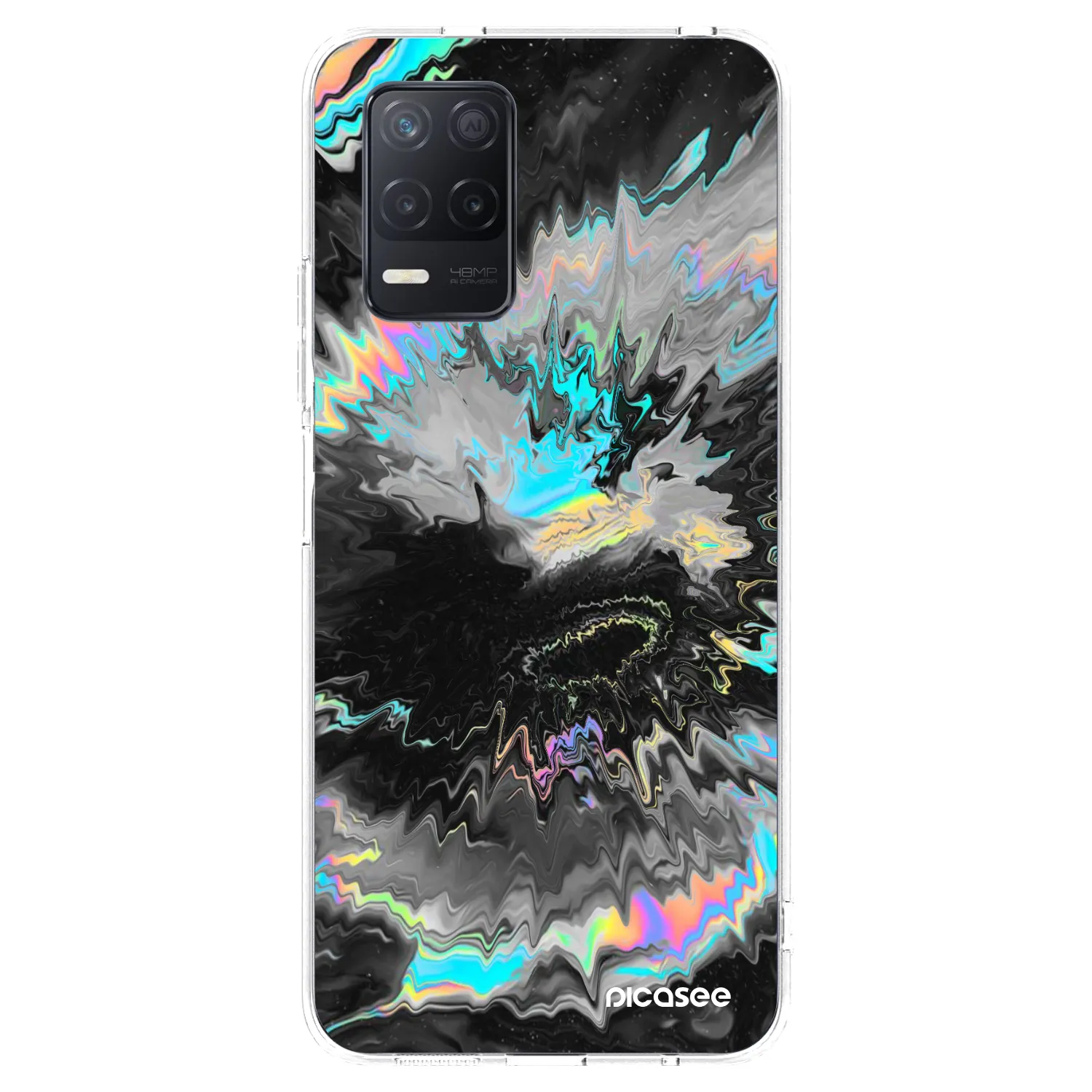 Picasee silikonový průhledný obal pro Realme 8 5G - Magnetic