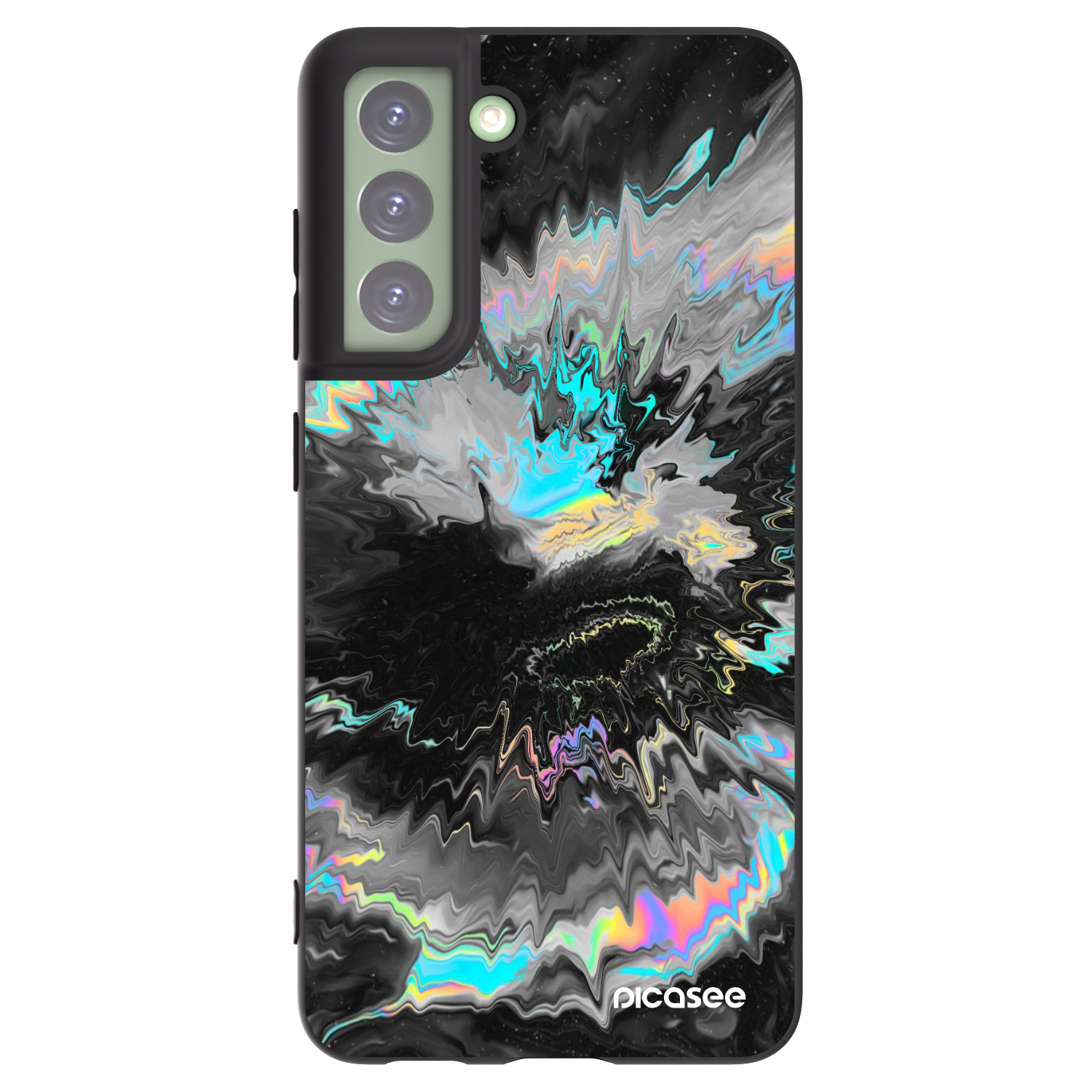 Picasee silikonový černý obal pro Samsung Galaxy S21 FE 5G - Magnetic