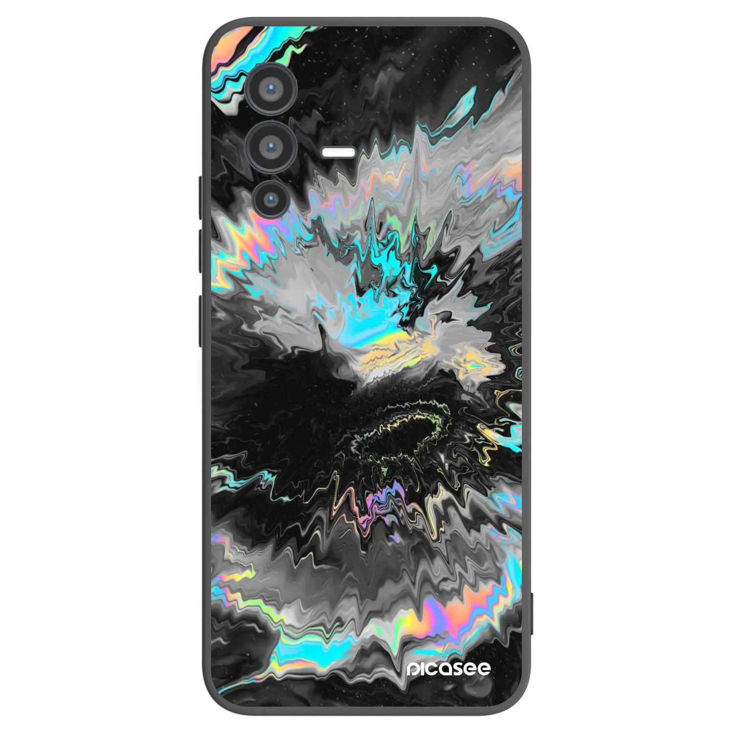 Picasee silikonový černý obal pro Vivo V23 5G - Magnetic