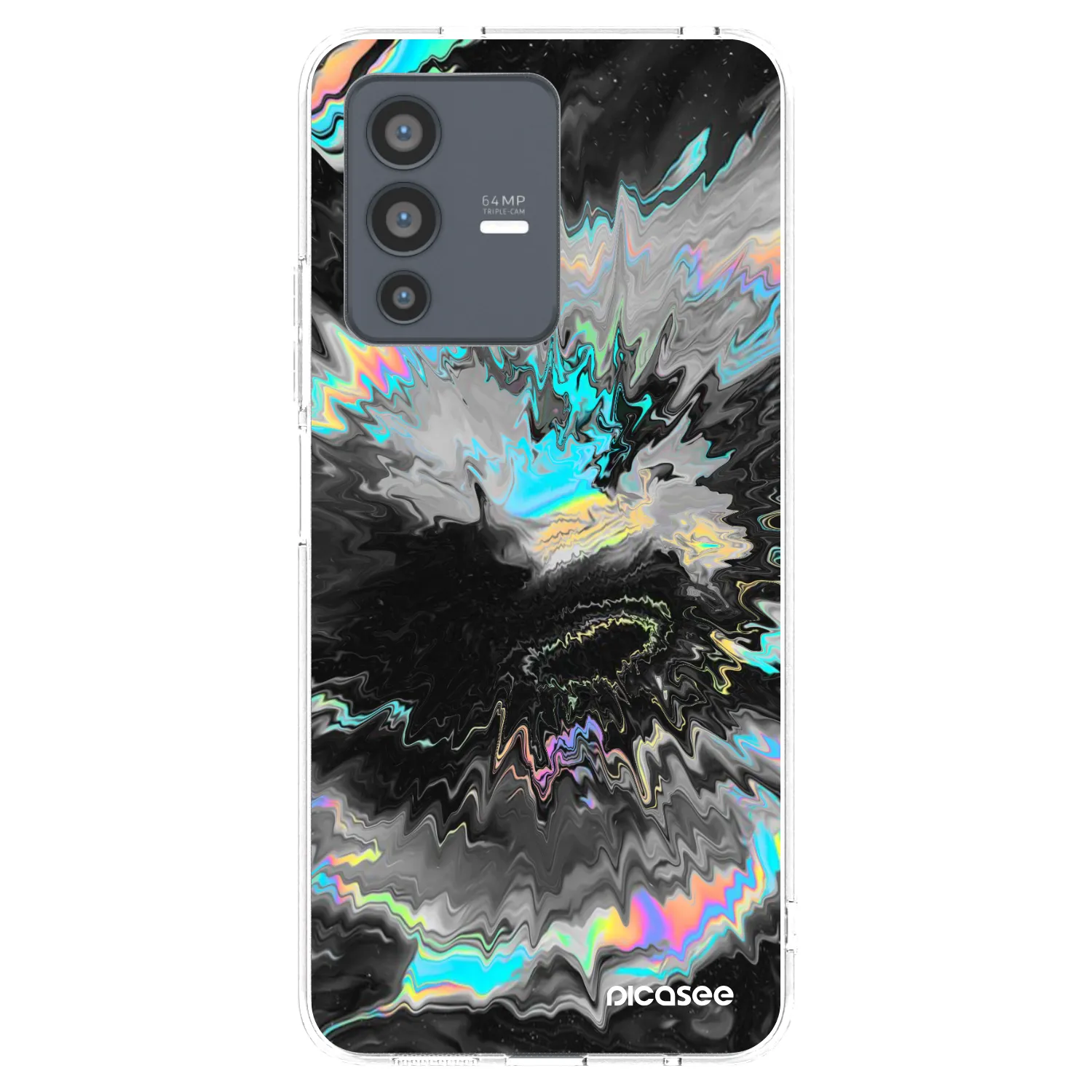 Picasee silikonový průhledný obal pro Vivo V23 5G - Magnetic
