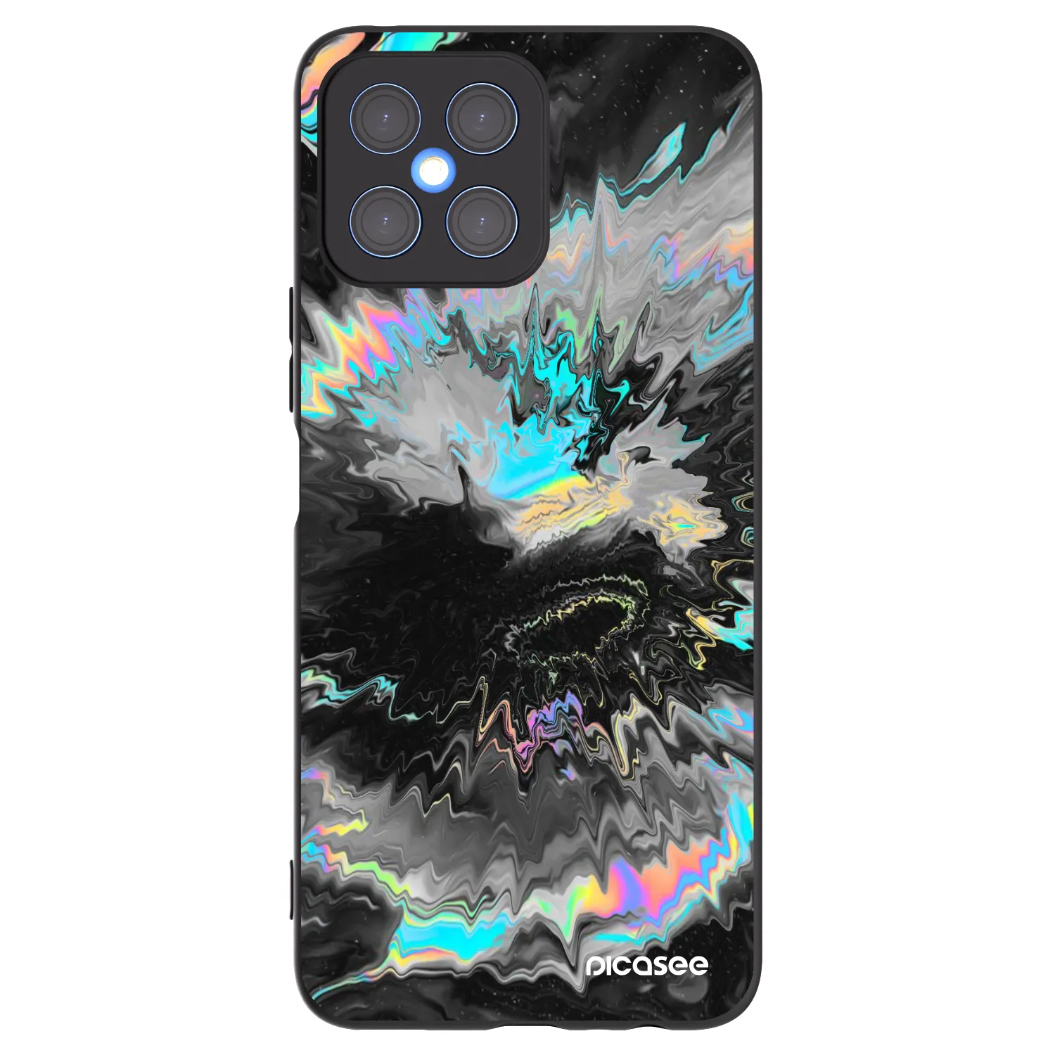 Picasee silikonový černý obal pro Honor X8 4G - Magnetic