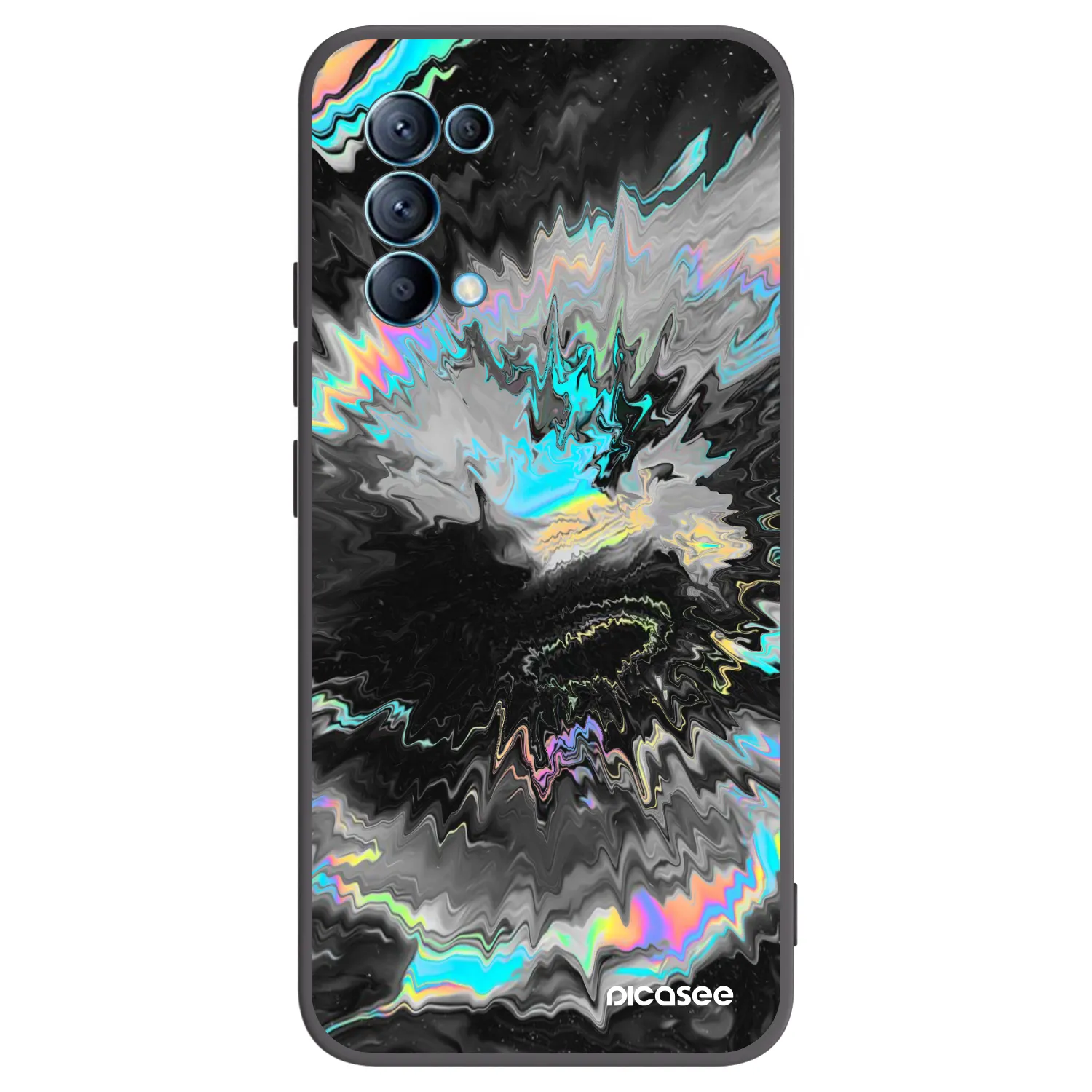 Picasee silikonový černý obal pro OPPO Reno 5 5G - Magnetic