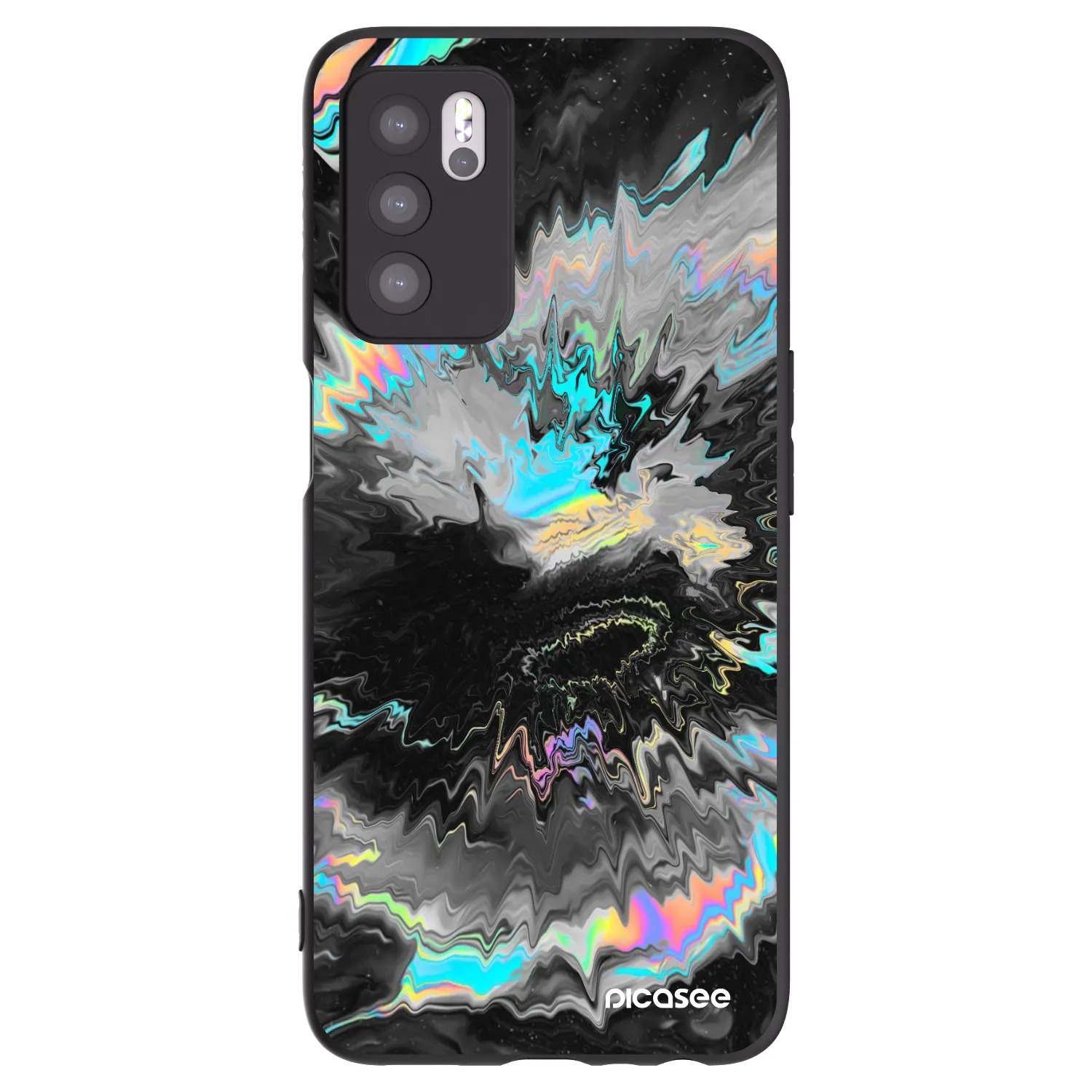 Picasee silikonový černý obal pro OPPO A16s - Magnetic