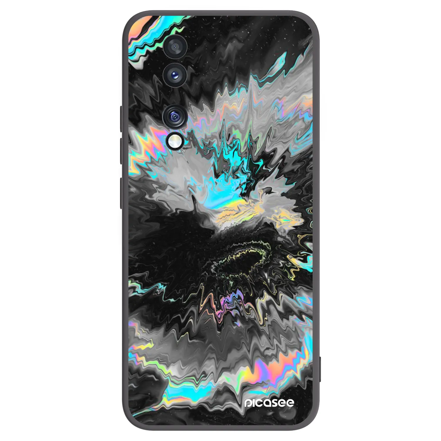 Picasee silikonový černý obal pro Honor 70 - Magnetic