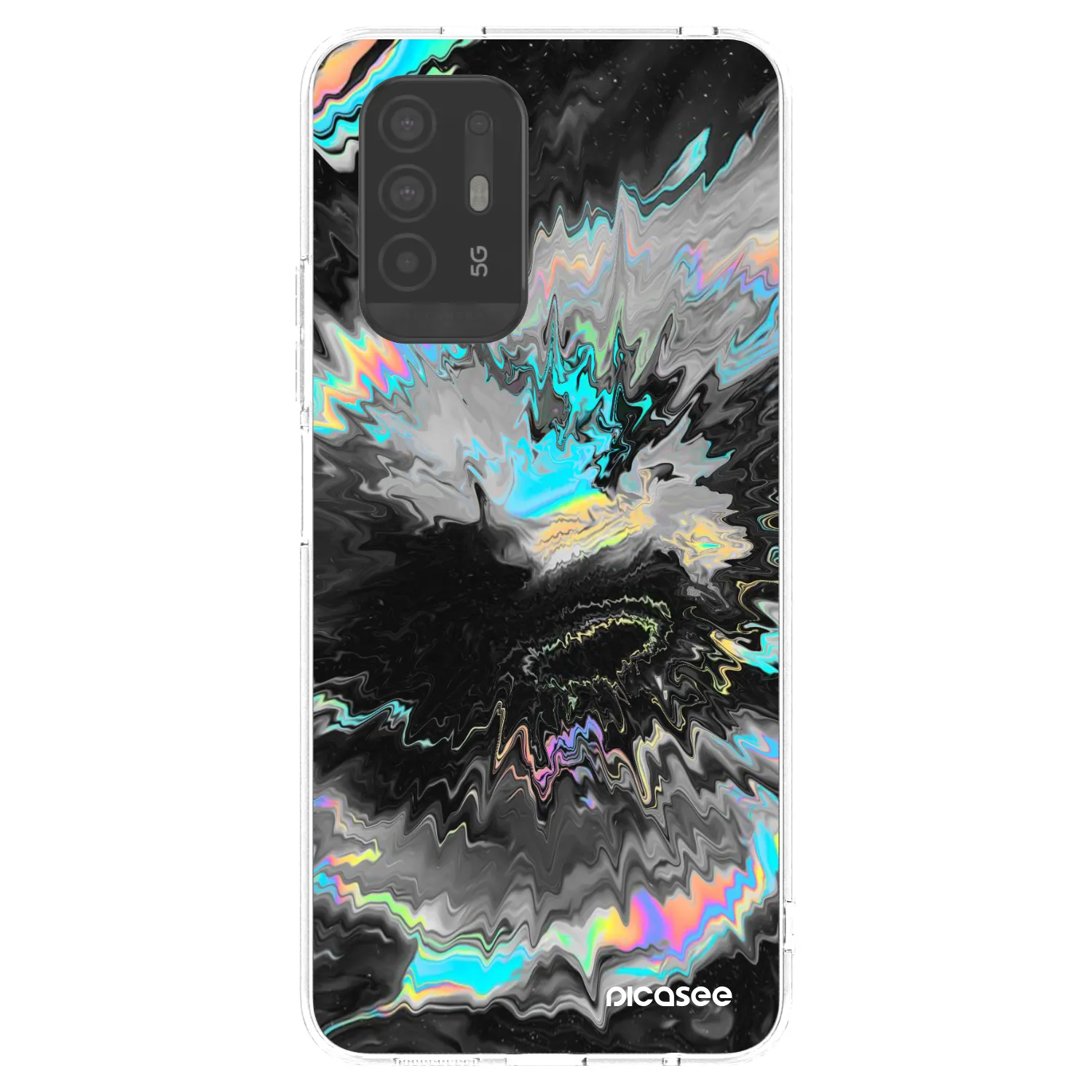 Picasee silikonový průhledný obal pro OPPO A94 5G - Magnetic