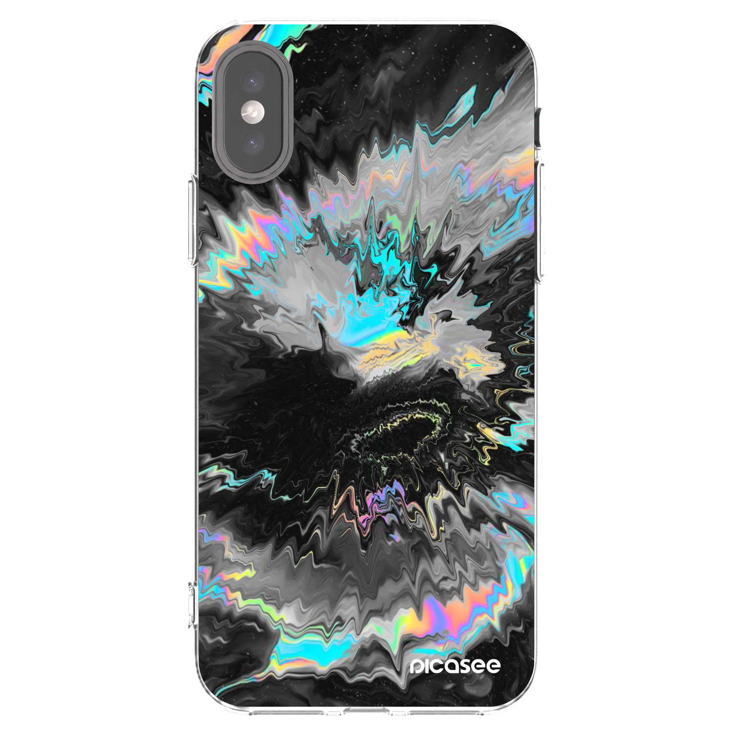 Picasee silikonový průhledný obal pro Apple iPhone X/XS - Magnetic