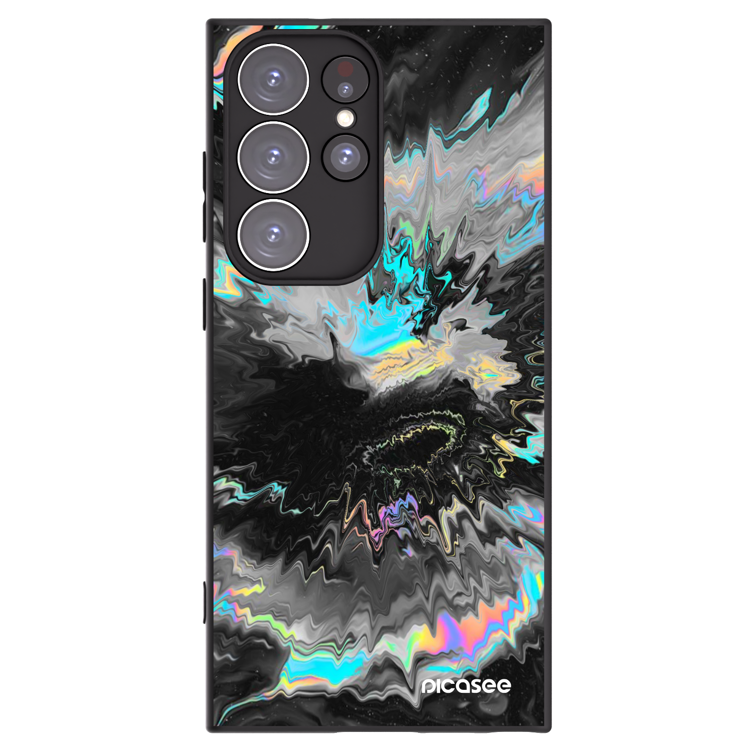 Picasee silikonový černý obal pro Samsung Galaxy S23 Ultra 5G - Magnetic