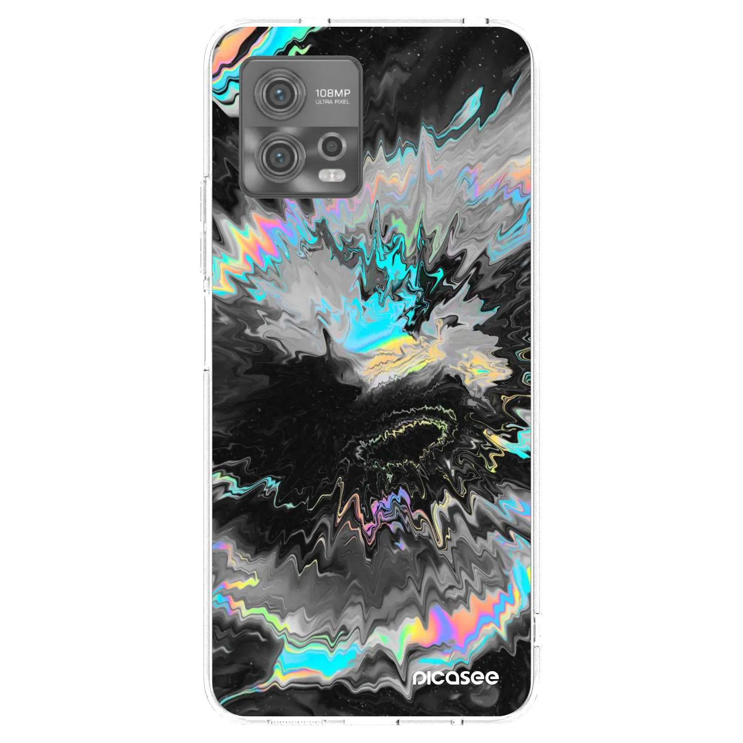 Picasee silikonový průhledný obal pro Motorola Moto G72 - Magnetic