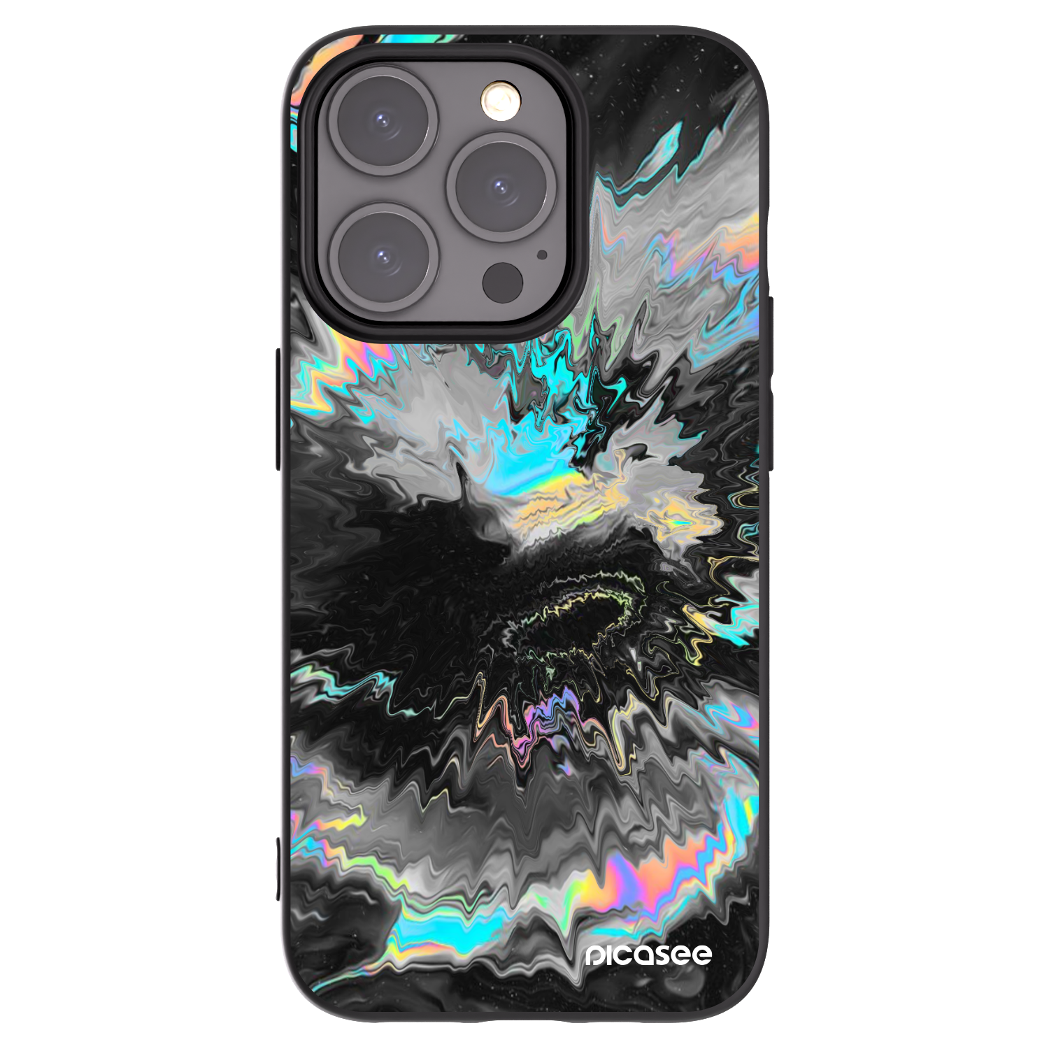 Picasee silikonový černý obal pro Apple iPhone 15 Pro - Magnetic