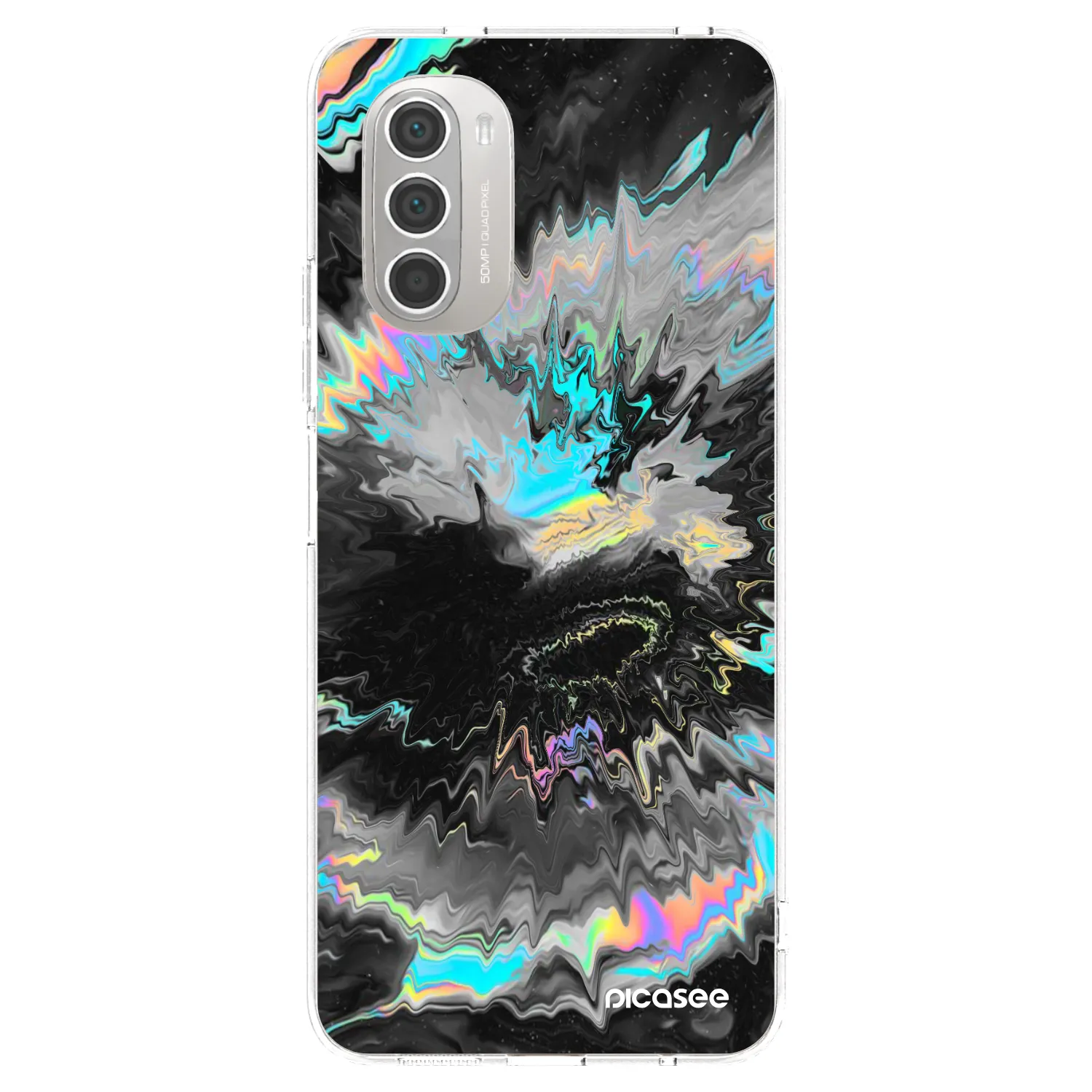 Picasee silikonový průhledný obal pro Motorola Moto G51 - Magnetic