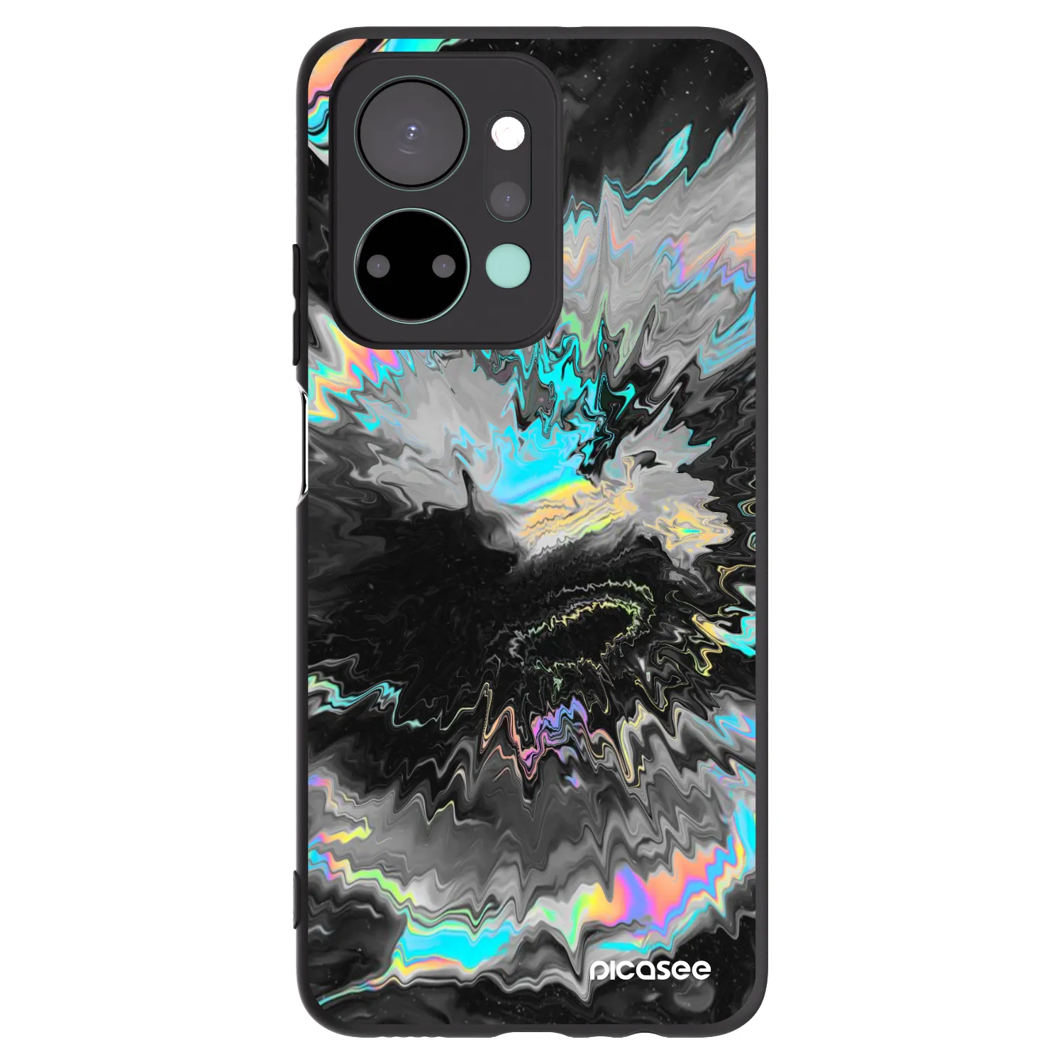 Picasee silikonový černý obal pro Honor X7a - Magnetic