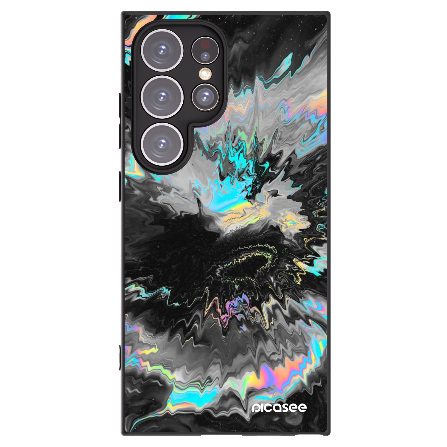 Picasee silikonový černý obal pro Samsung Galaxy S24 Ultra S928B 5G - Magnetic