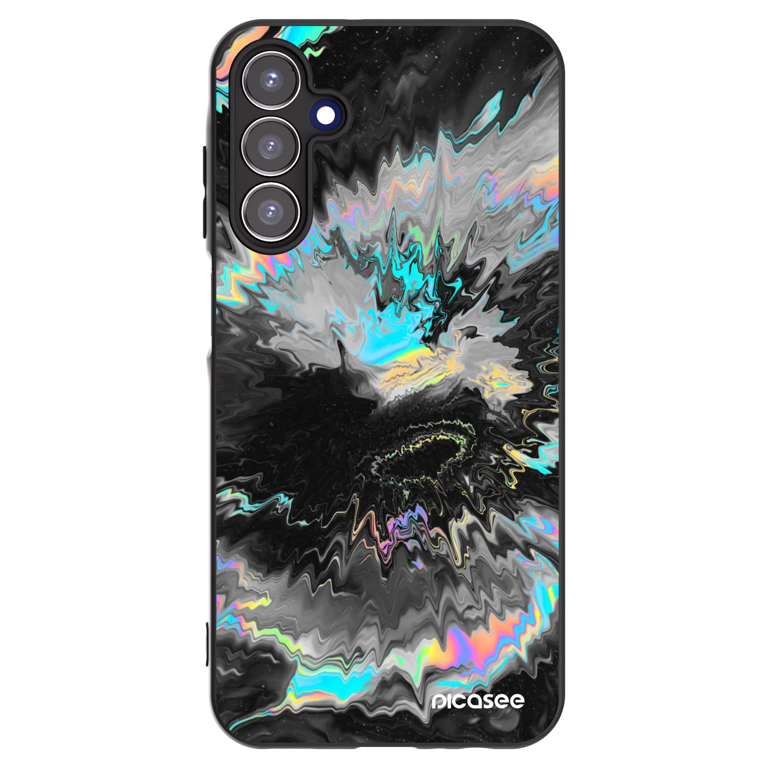 Picasee silikonový černý obal pro Samsung Galaxy A15 A155F 4G - Magnetic