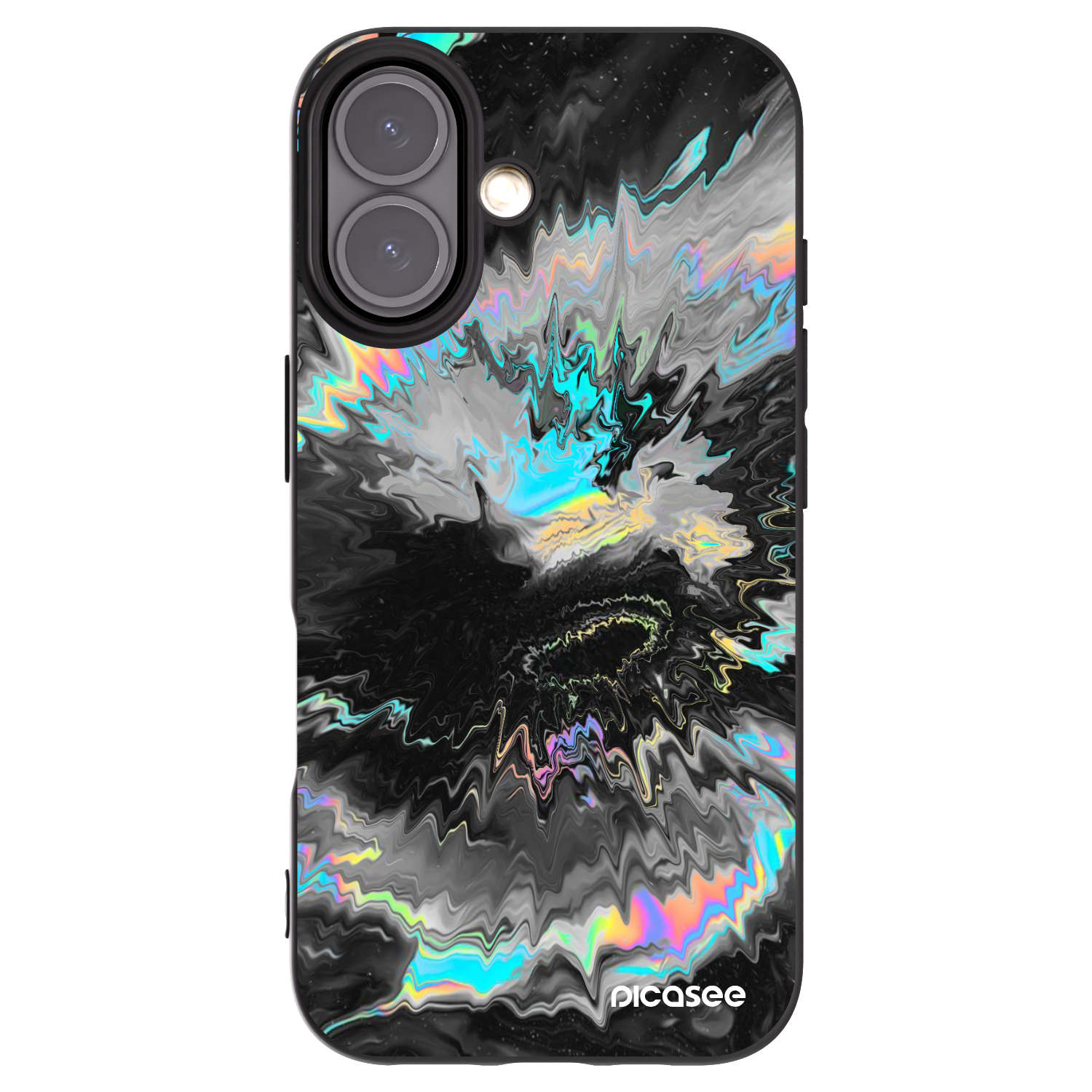 Picasee silikonový černý obal pro Apple iPhone 16 - Magnetic