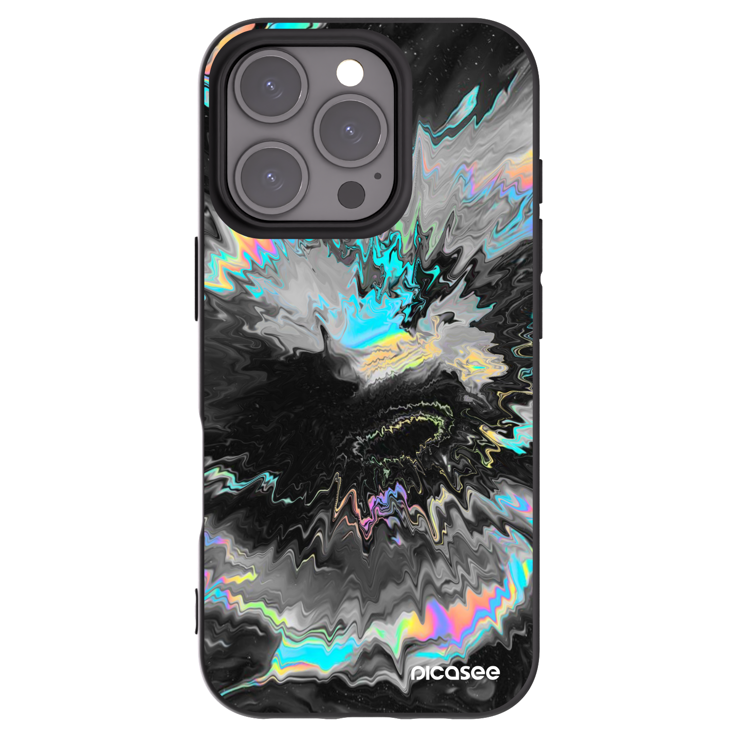 Picasee silikonový černý obal pro Apple iPhone 16 Pro - Magnetic