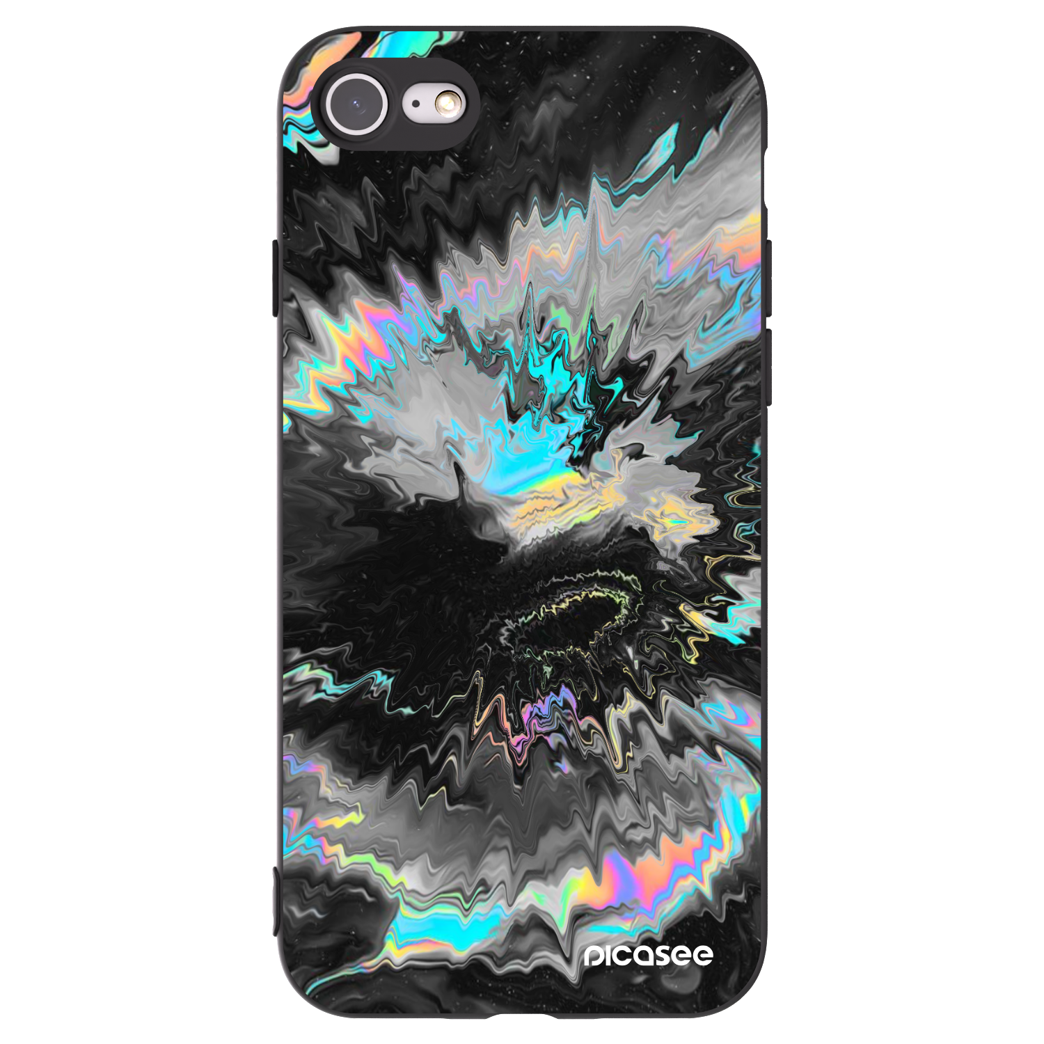 Picasee silikonový černý obal pro Apple iPhone 8 - Magnetic